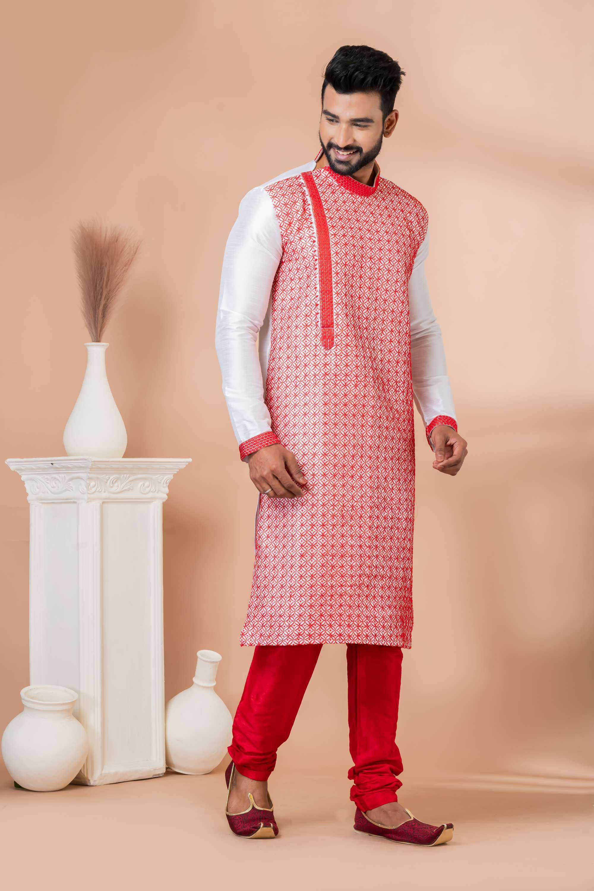 Ynf Banarasi Jacquard RIN223 3325B Mens Wear Wholesale Mens Kurtas Mens Kurta Pyjama Men Wedding kurta Manufacturer