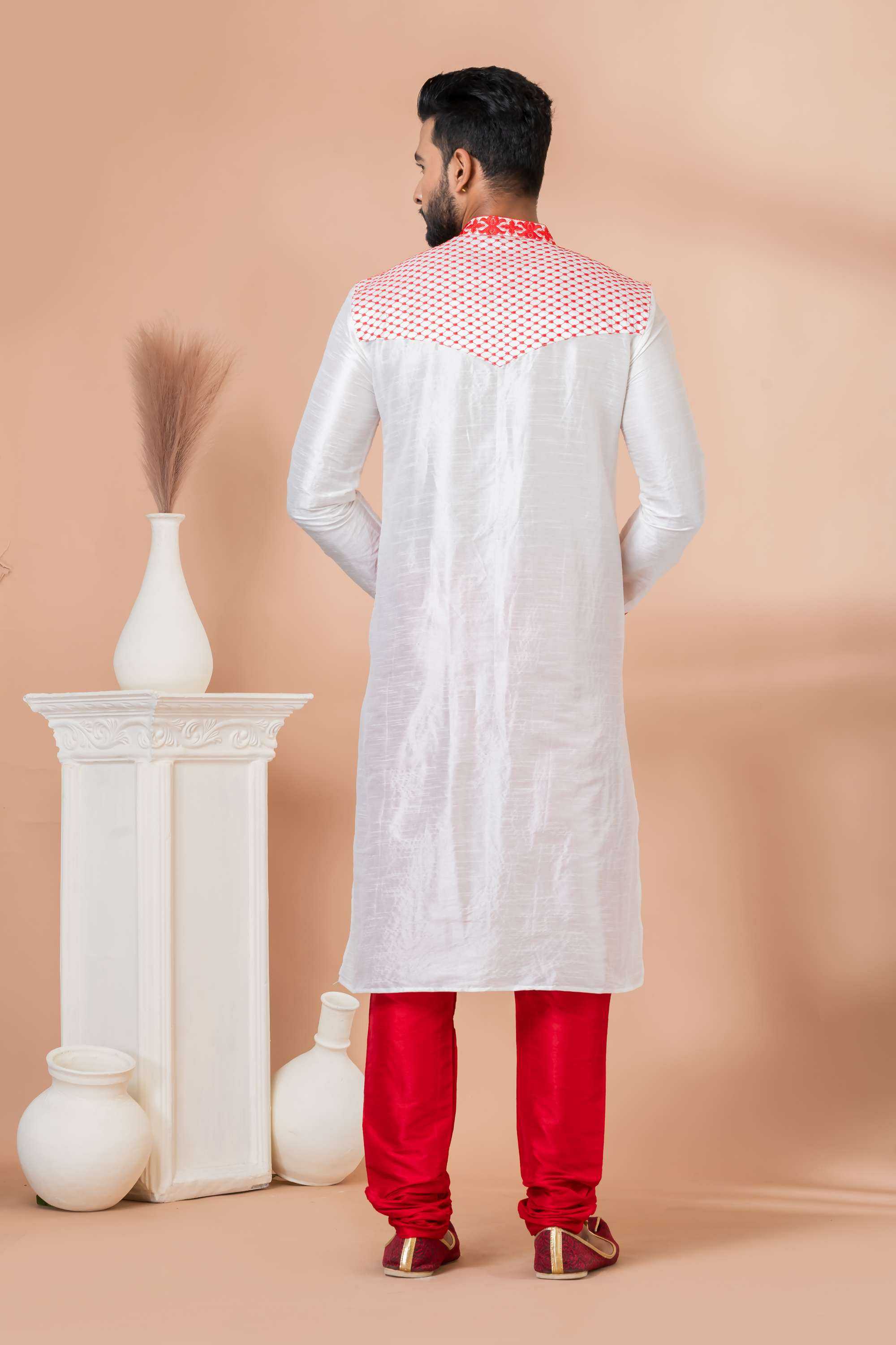 Ynf Banarasi Jacquard RIN223 3326B Mens Wear Wholesale Mens Kurtas Mens Kurta Pyjama Men Wedding kurta Manufacturer
