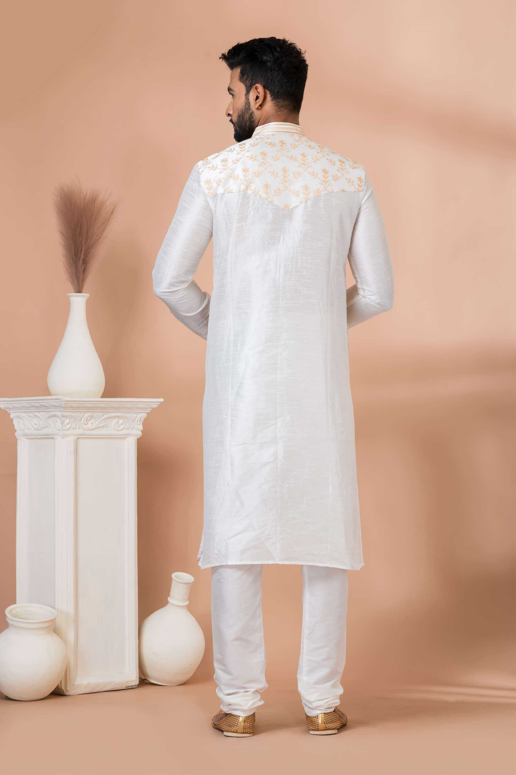 Ynf Banarasi Jacquard RIN223 3327B Mens Wear Wholesale Mens Kurtas Mens Kurta Pyjama Men Wedding kurta Manufacturer