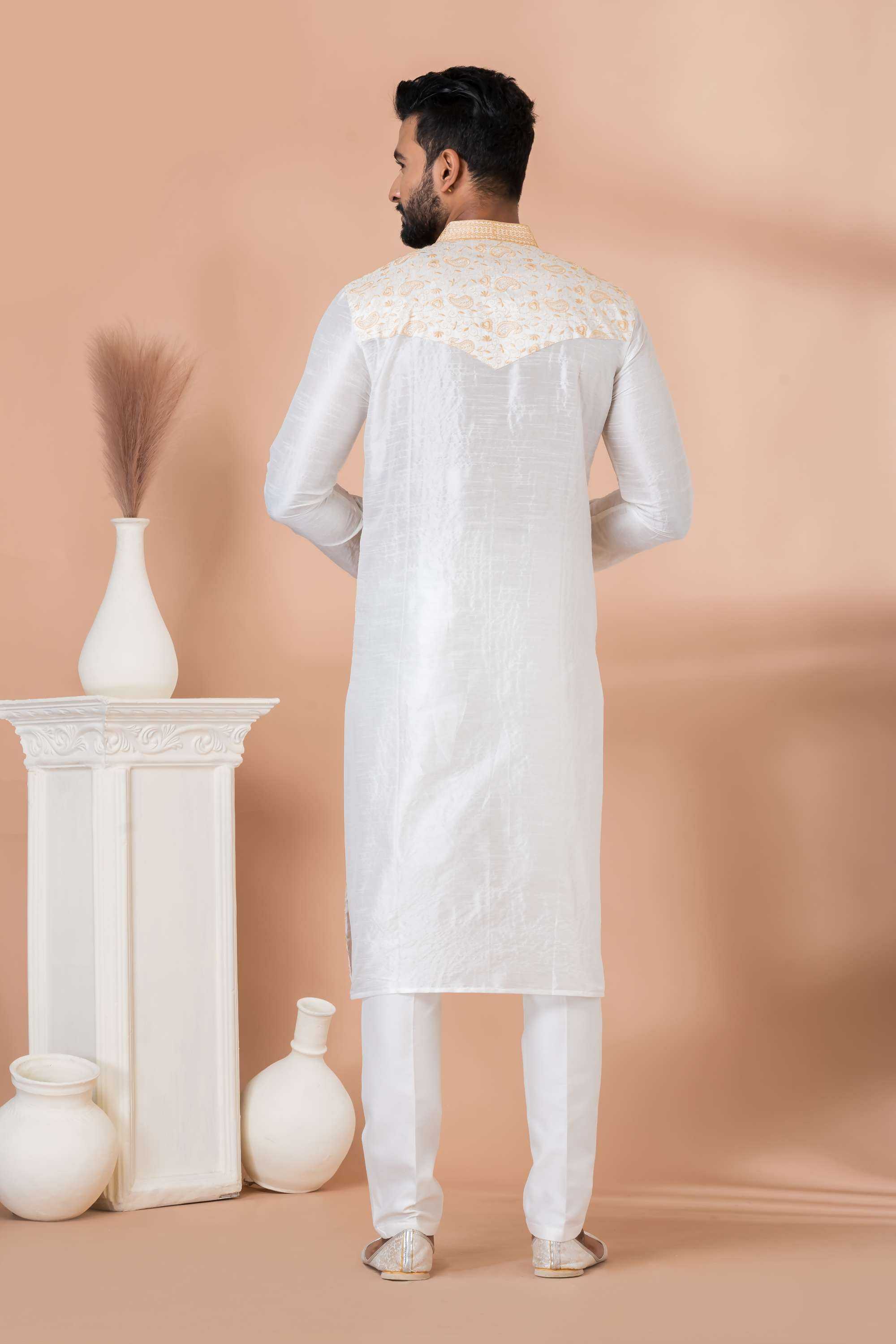 Ynf Banarasi Jacquard RIN223 3328B Mens Wear Wholesale Mens Kurtas Mens Kurta Pyjama Men Wedding kurta Manufacturer