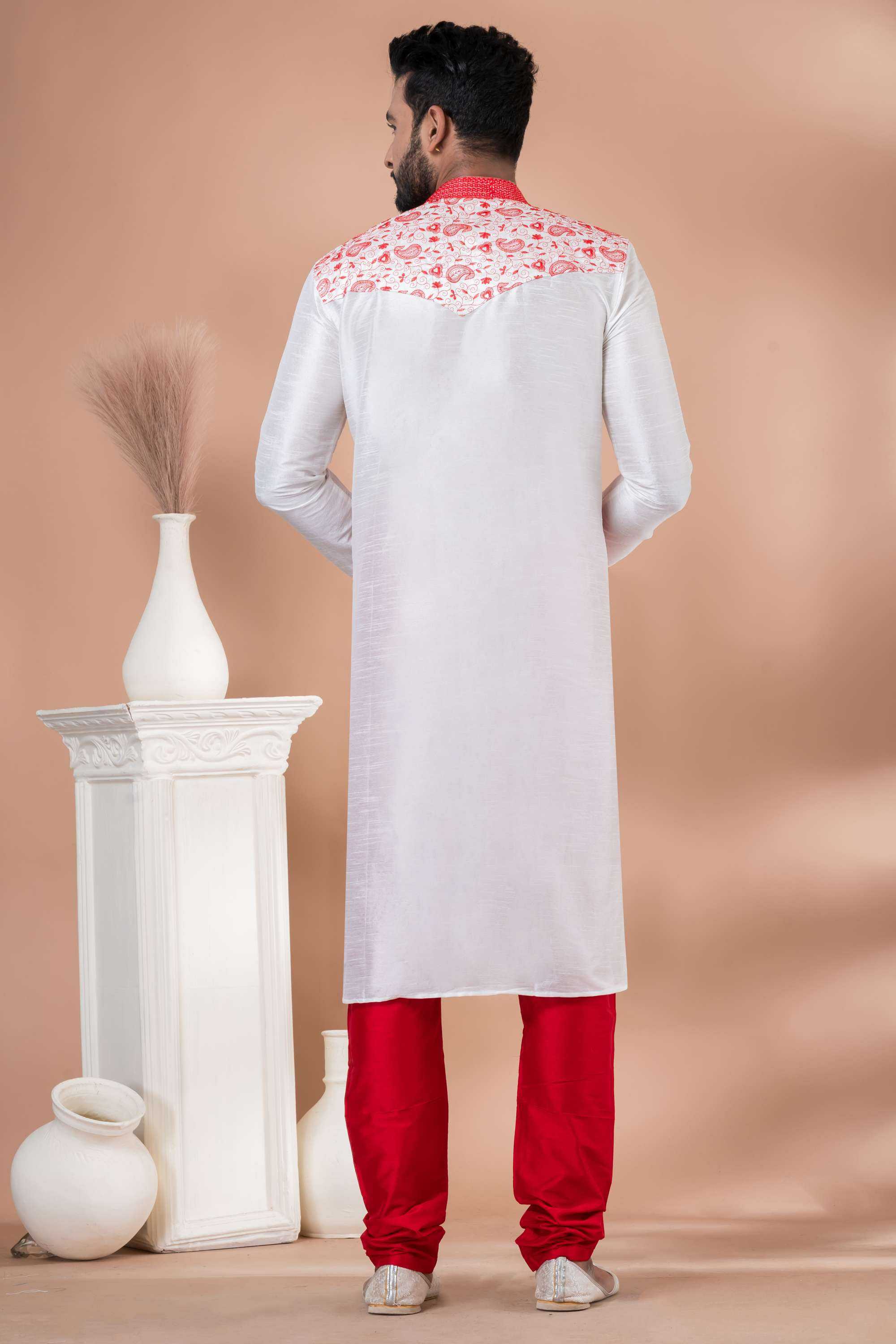 Ynf Banarasi Jacquard RIN223 3329A Mens Wear Wholesale Mens Kurtas Mens Kurta Pyjama Men Wedding kurta Manufacturer
