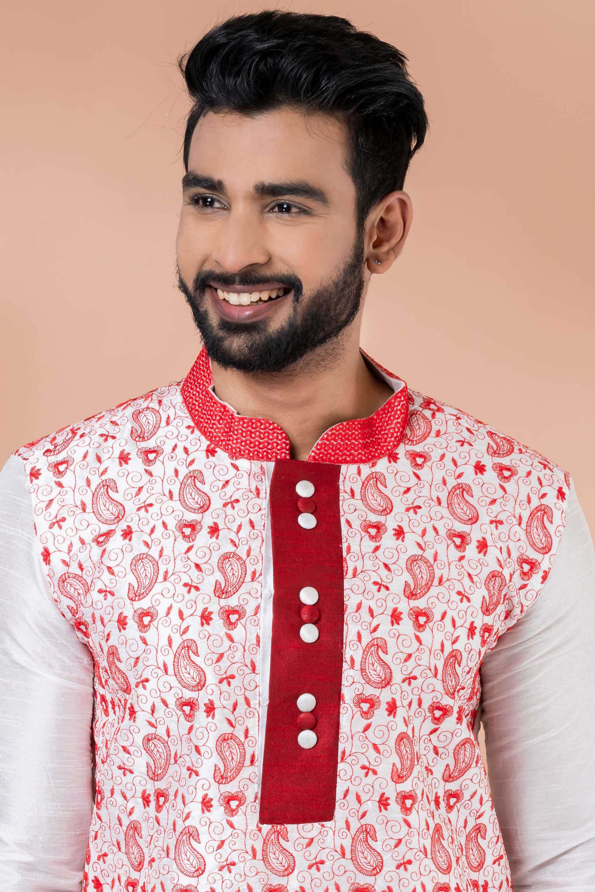 Ynf Banarasi Jacquard RIN223 3329A Mens Wear Wholesale Mens Kurtas Mens Kurta Pyjama Men Wedding kurta Manufacturer