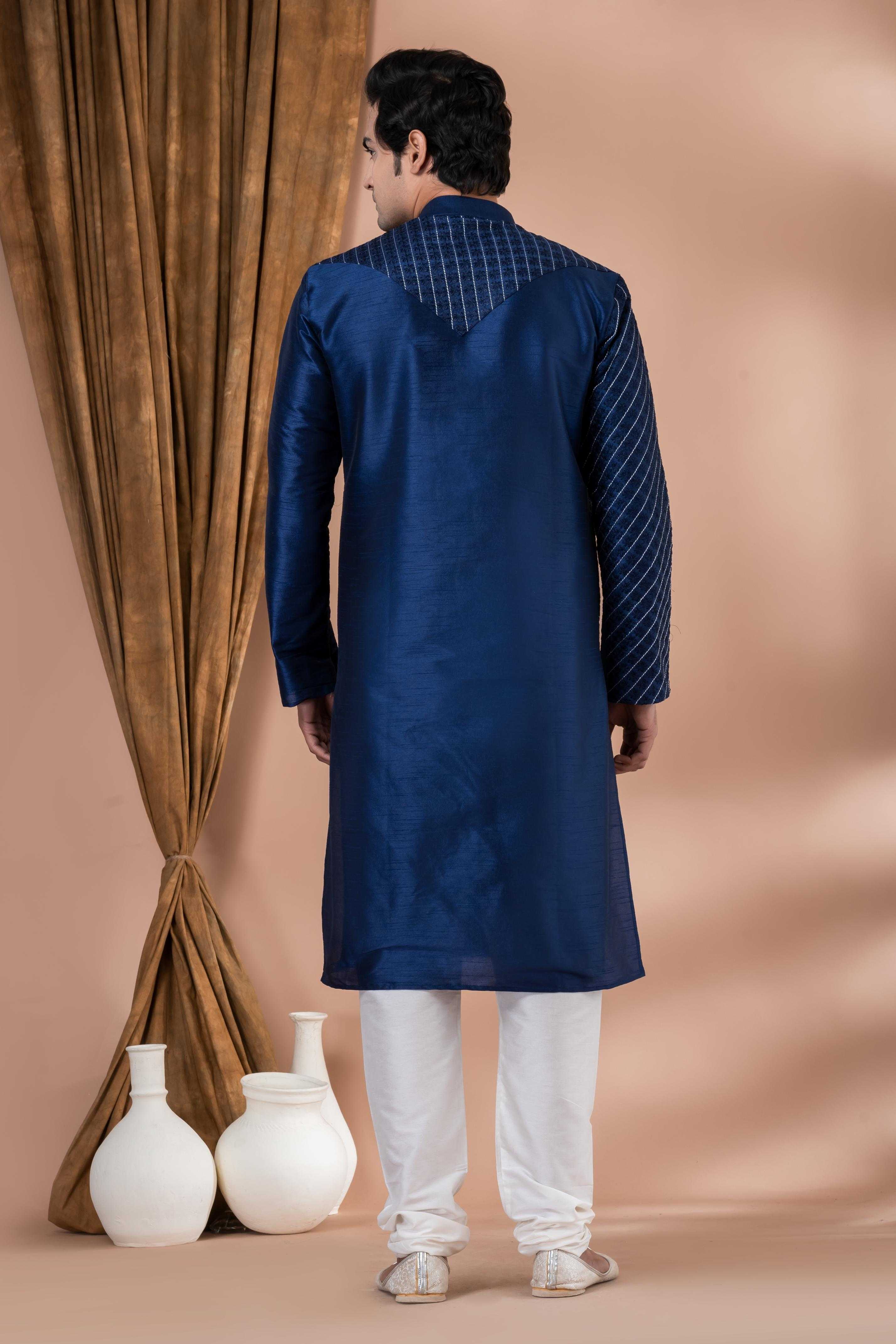 Ynf Banarasi Jacquard RIN223 3362C Mens Wear Wholesale Mens Kurtas Mens Kurta Pyjama Men Wedding kurta Manufacturer