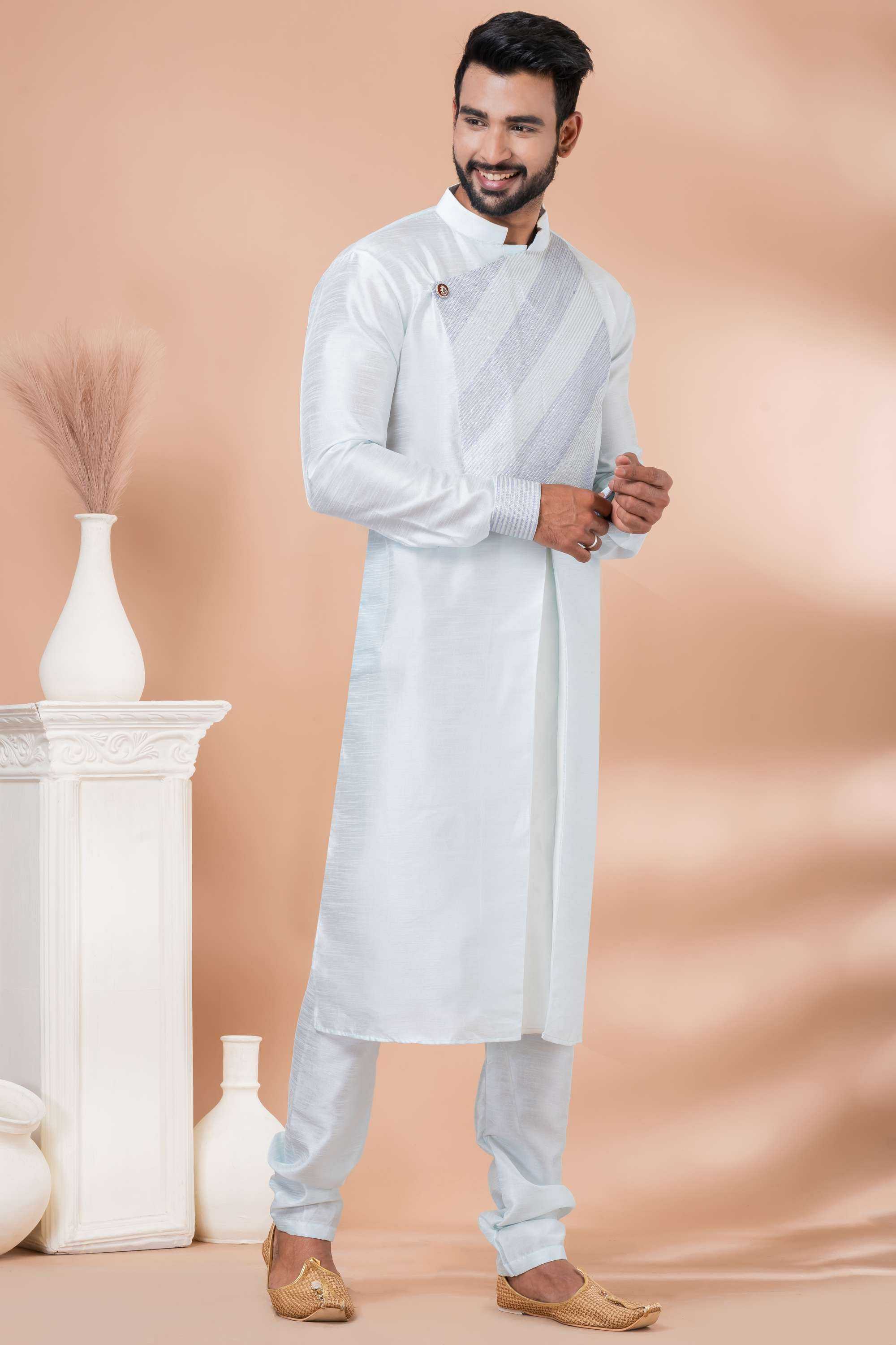 Ynf Banarasi Jacquard RIN223 3374C Mens Wear Wholesale Mens Kurtas Mens Kurta Pyjama Men Wedding kurta Manufacturer