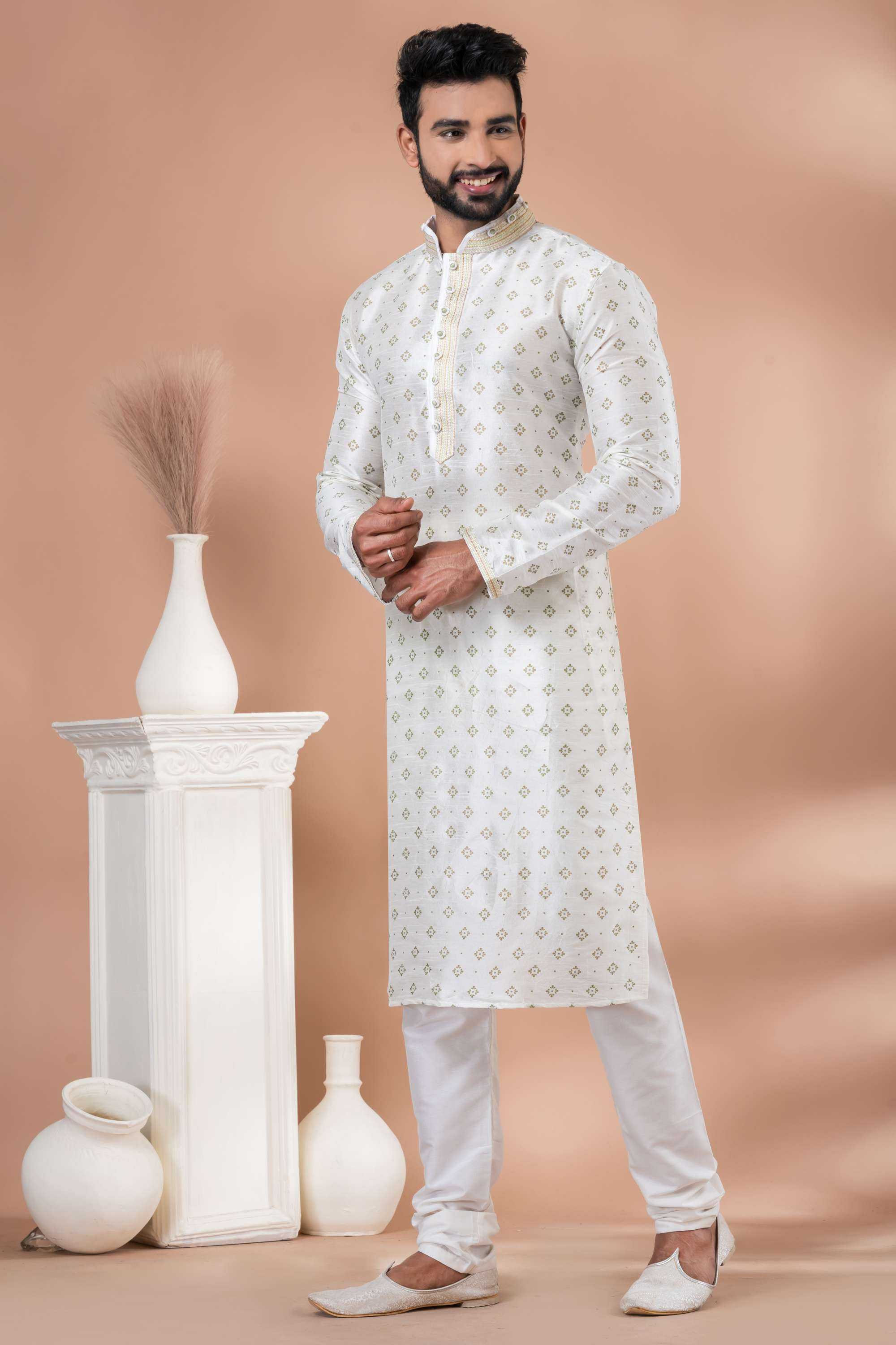 Ynf Banarasi Jacquard RIN223 3378B Mens Wear Wholesale Mens Kurtas Mens Kurta Pyjama Men Wedding kurta Manufacturer