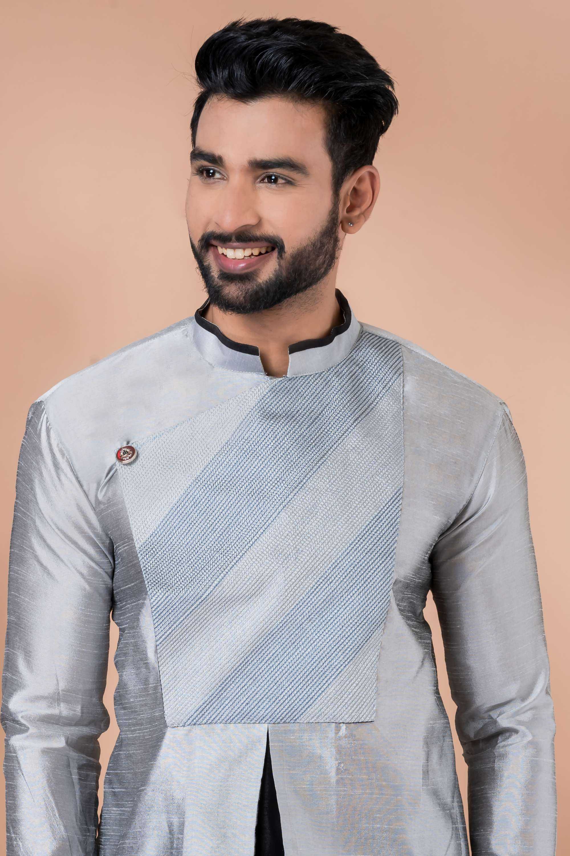 Ynf Banarasi Jacquard RIN223 3382C Mens Wear Wholesale Mens Kurtas Mens Kurta Pyjama Men Wedding kurta Manufacturer