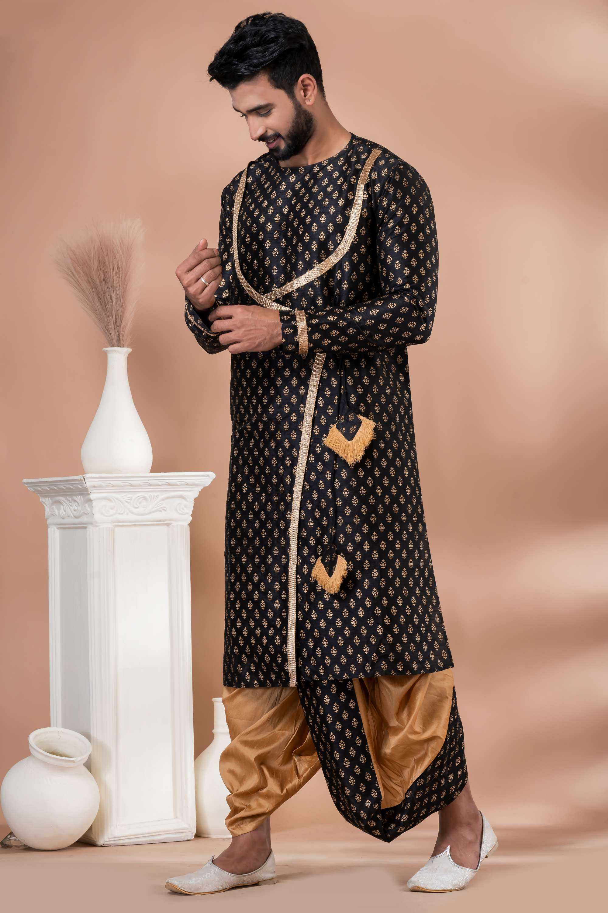 Ynf Banarasi Jacquard RIN223 3384C Mens Wear Wholesale Mens Kurtas Mens Kurta Pyjama Men Wedding kurta Manufacturer