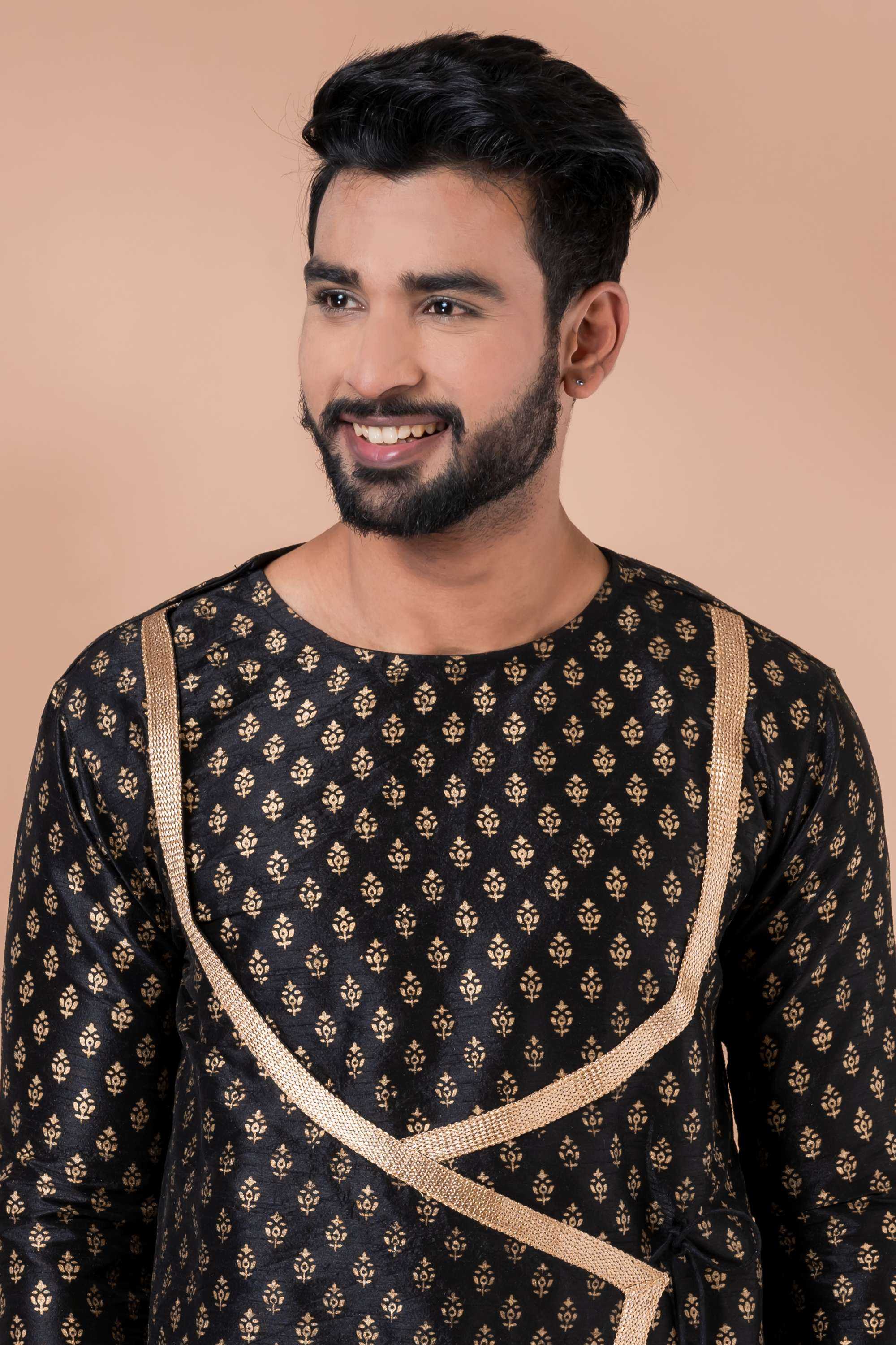 Ynf Banarasi Jacquard RIN223 3384C Mens Wear Wholesale Mens Kurtas Mens Kurta Pyjama Men Wedding kurta Manufacturer