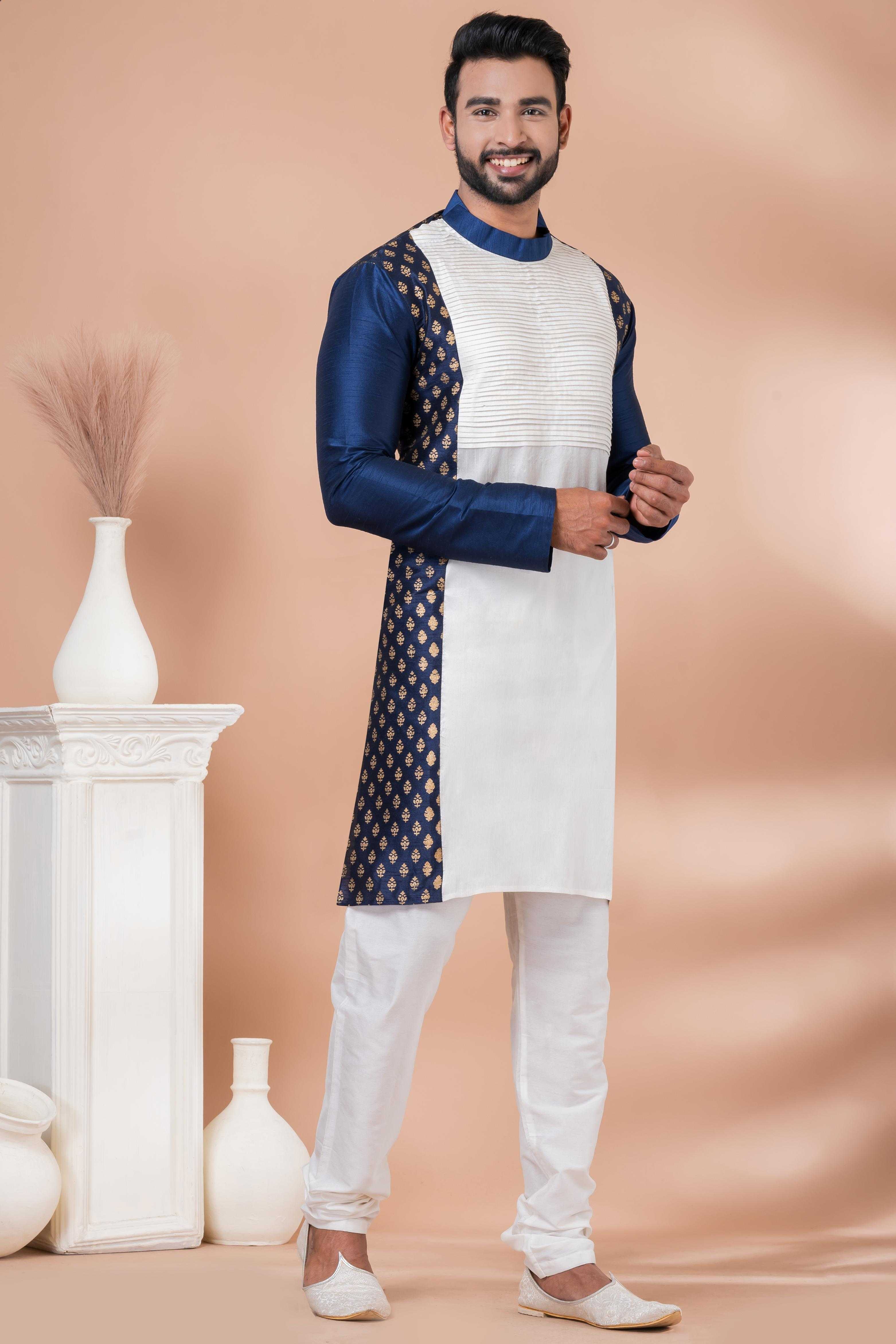 Ynf Banarasi Jacquard RIN223 3385A Mens Wear Wholesale Mens Kurtas Mens Kurta Pyjama Men Wedding kurta Manufacturer