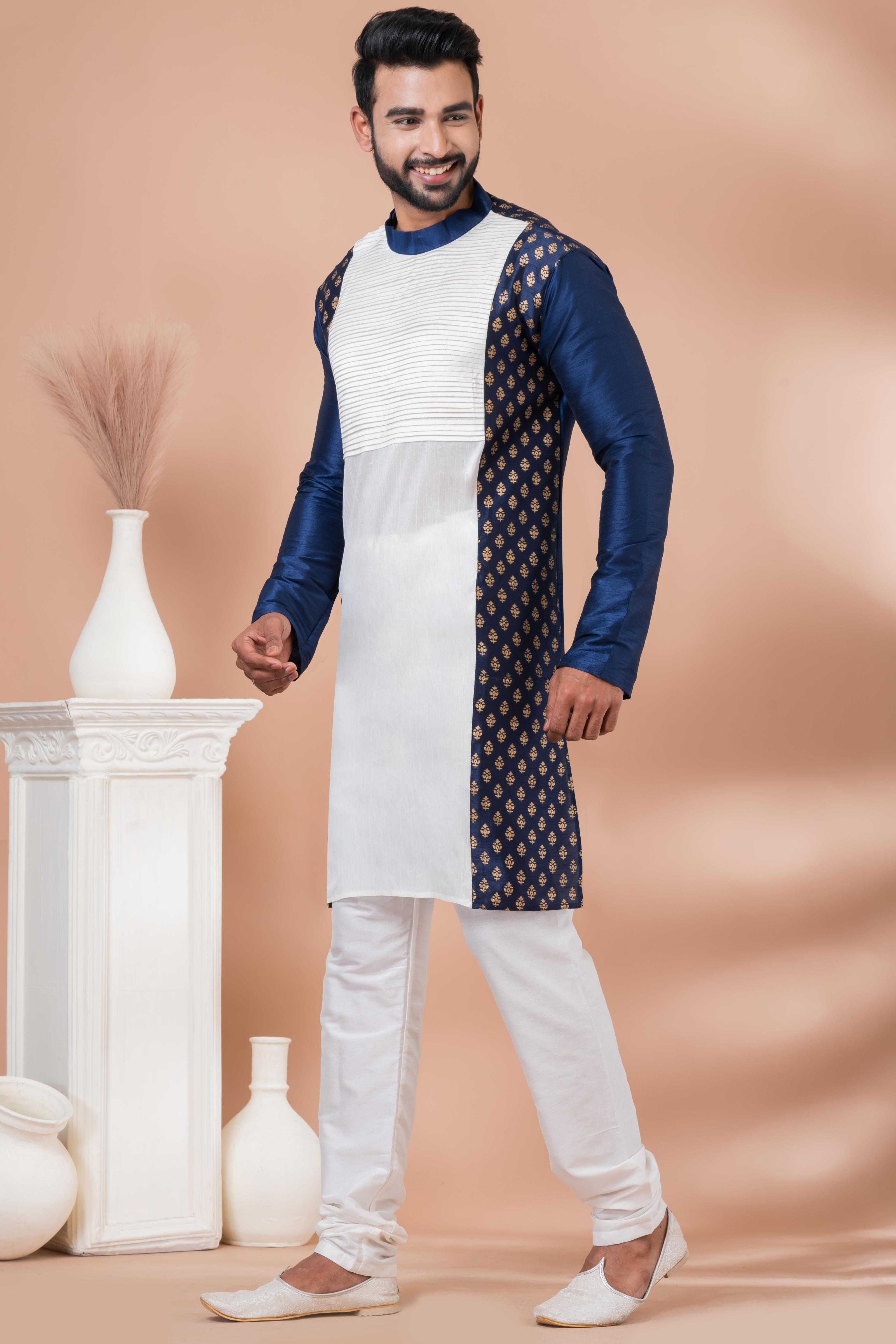 Ynf Banarasi Jacquard RIN223 3385C Mens Wear Wholesale Mens Kurtas Mens Kurta Pyjama Men Wedding kurta Manufacturer