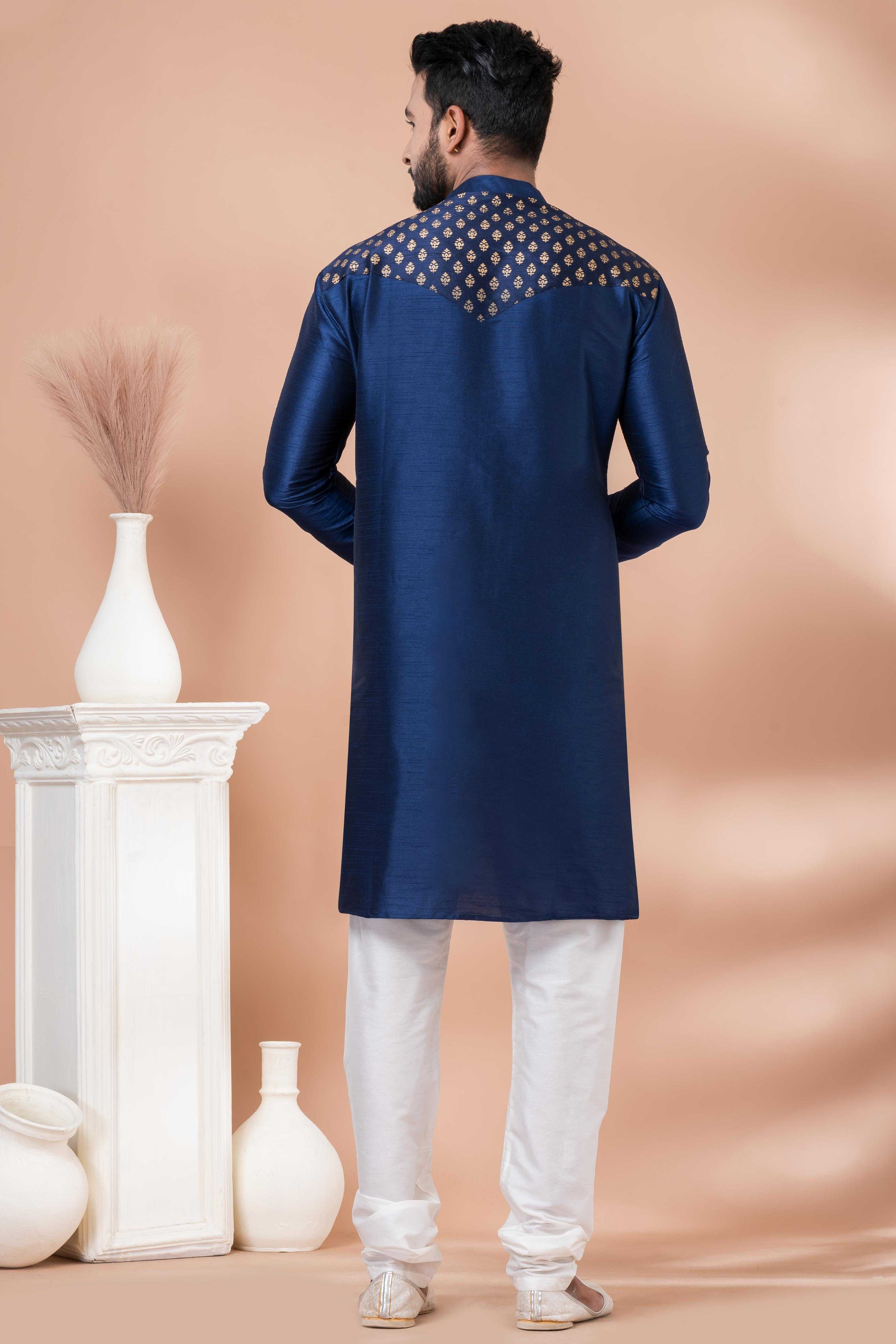 Ynf Banarasi Jacquard RIN223 3385C Mens Wear Wholesale Mens Kurtas Mens Kurta Pyjama Men Wedding kurta Manufacturer