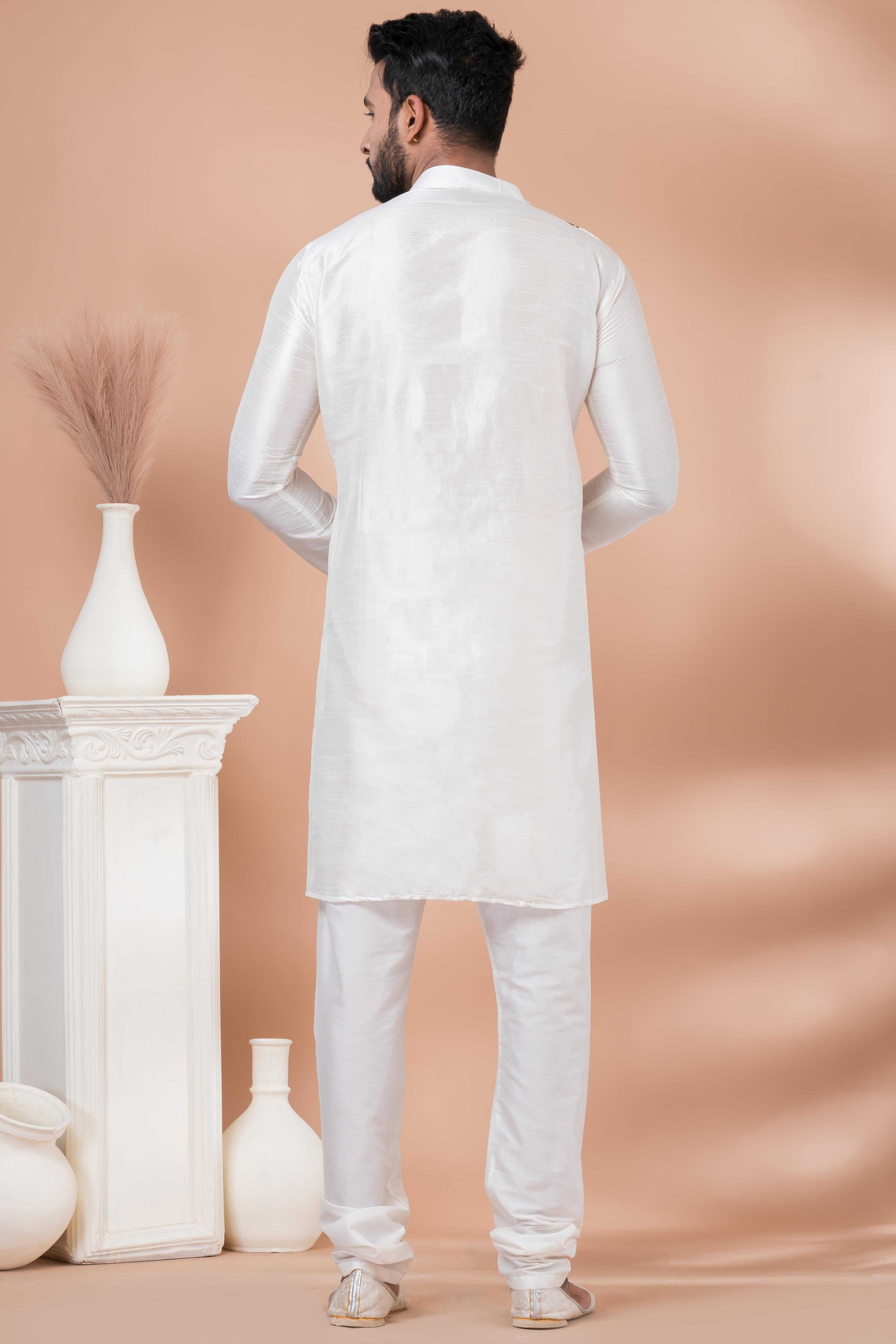 Ynf Banarasi Jacquard RIN223 3387B Mens Wear Festive Collections Wholesale Mens Kurtas Mens Kurta Pyjama Onam Collections Manufacturer