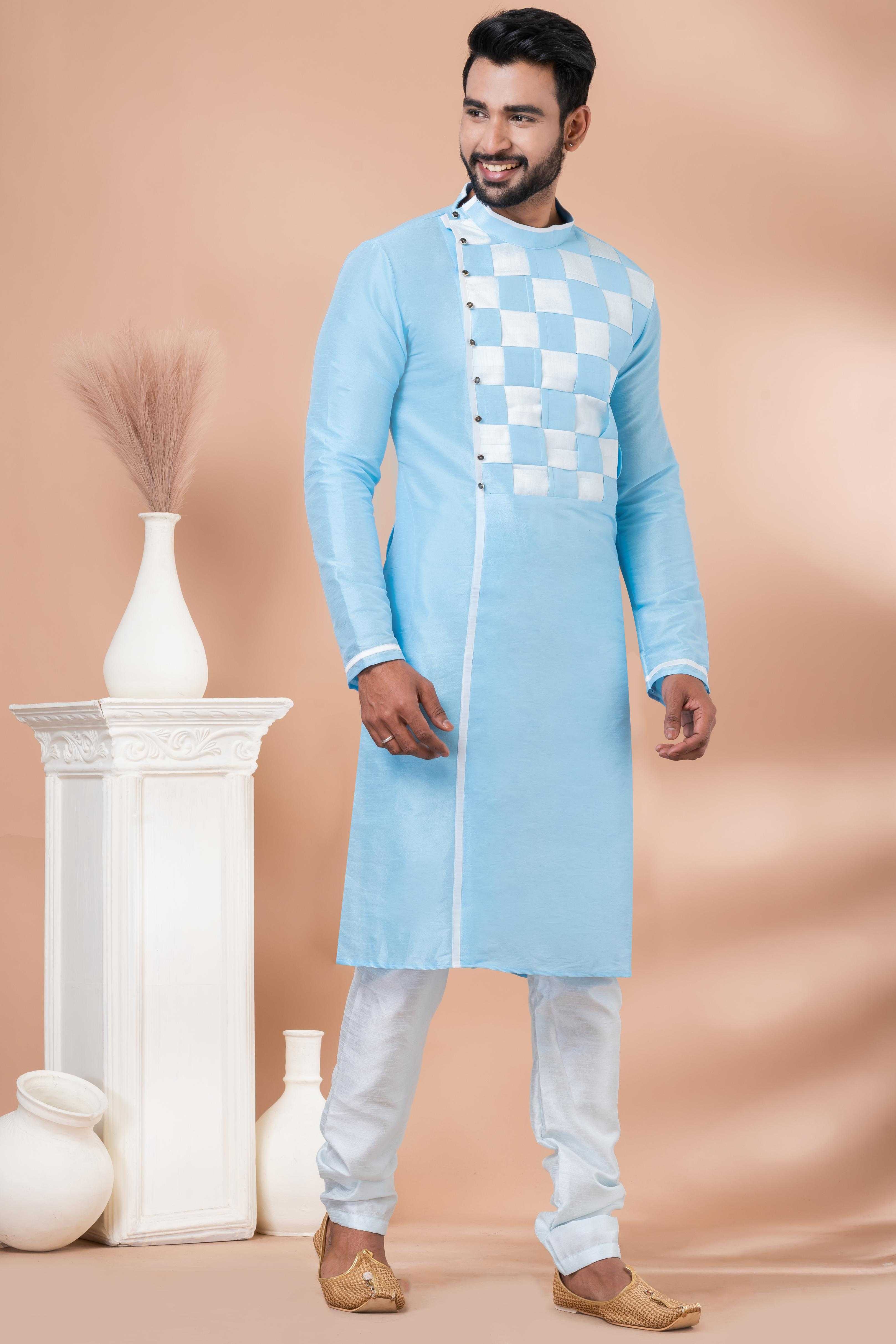 Ynf Banarasi Jacquard RIN223 3390C Mens Wear Wholesale Mens Kurtas Mens Kurta Pyjama Men Wedding kurta Manufacturer