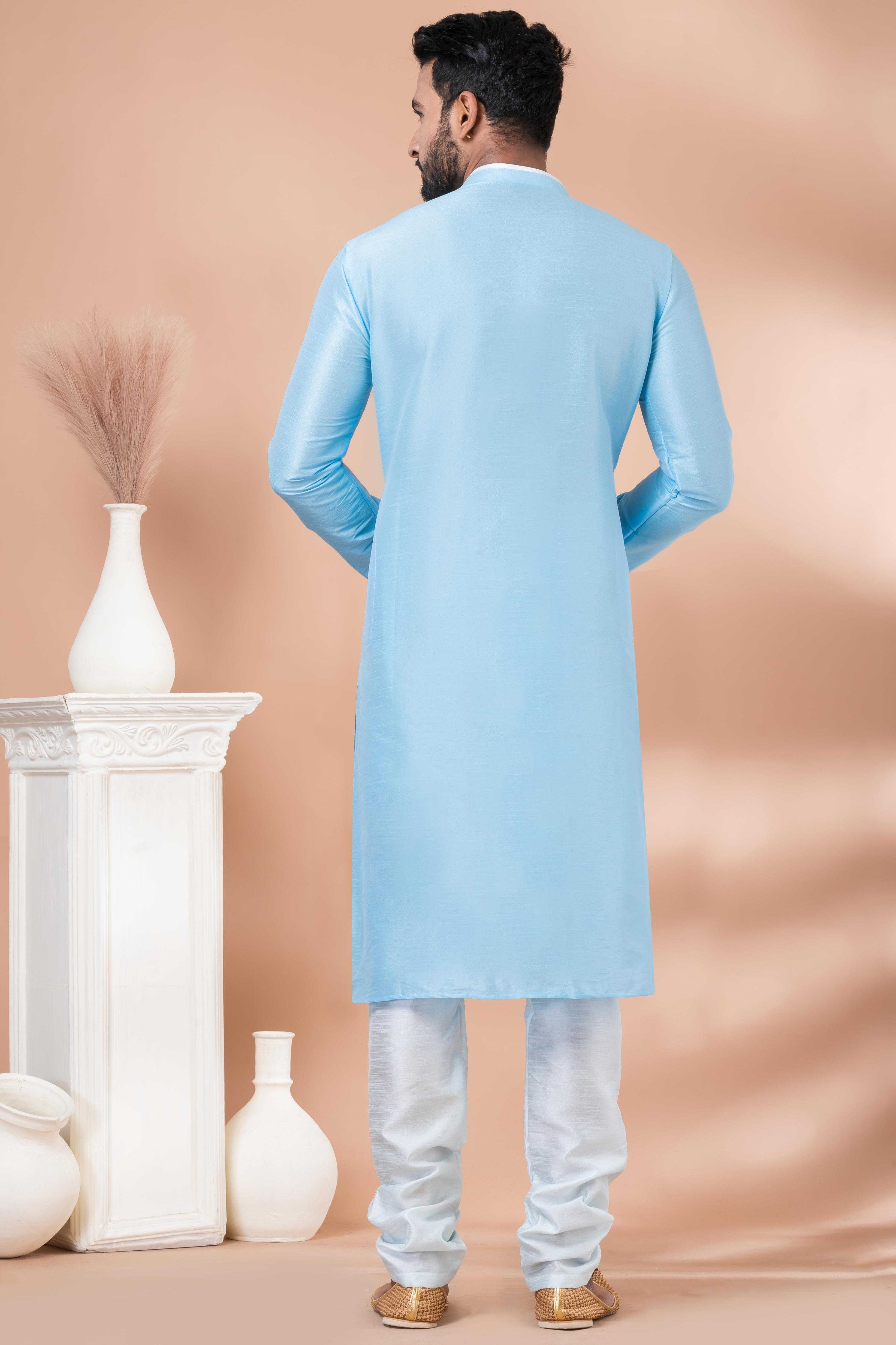 Ynf Banarasi Jacquard RIN223 3390C Mens Wear Wholesale Mens Kurtas Mens Kurta Pyjama Men Wedding kurta Manufacturer