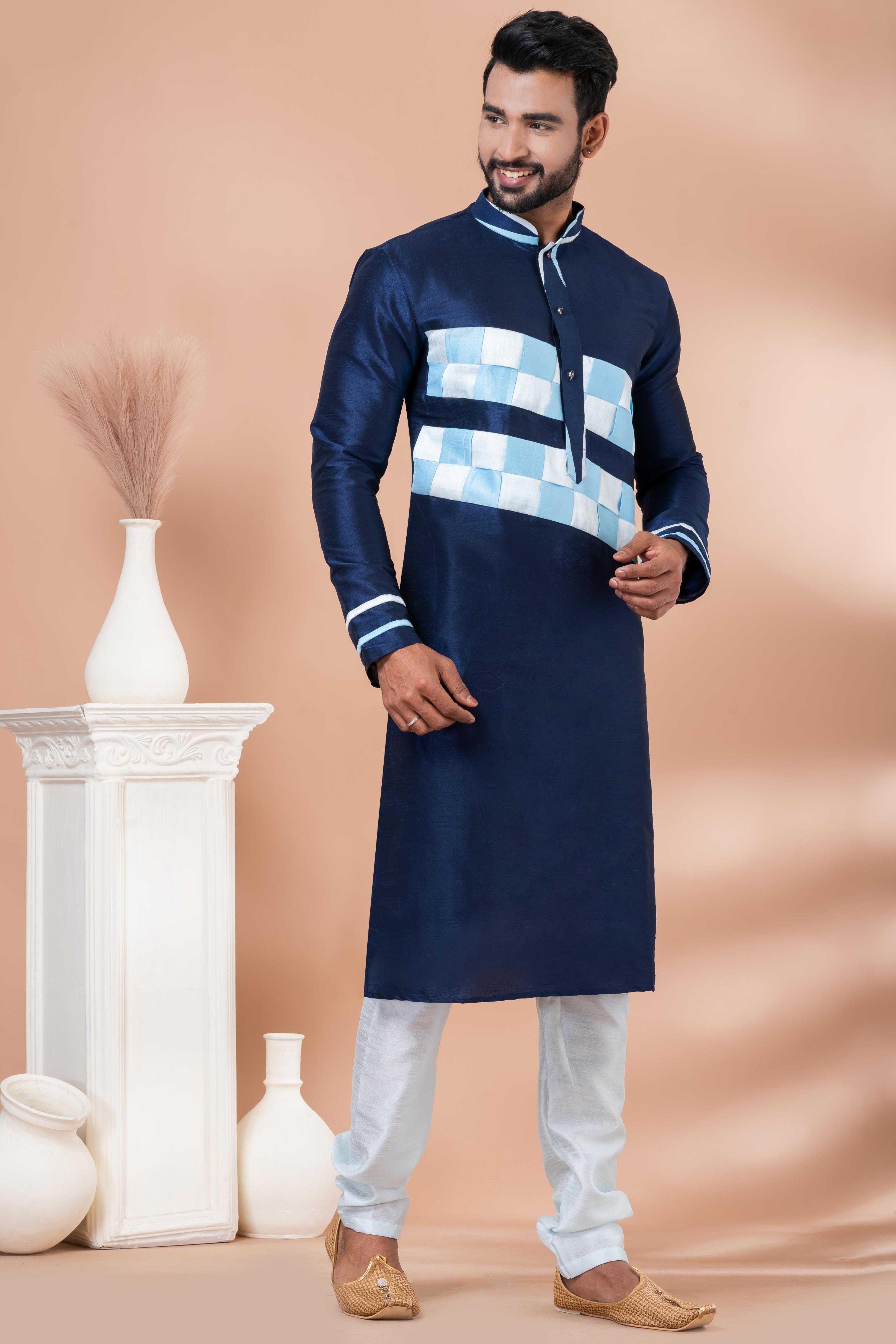 Ynf Banarasi Jacquard RIN223 3391A Mens Wear Wholesale Mens Kurtas Mens Kurta Pyjama Men Wedding kurta Manufacturer