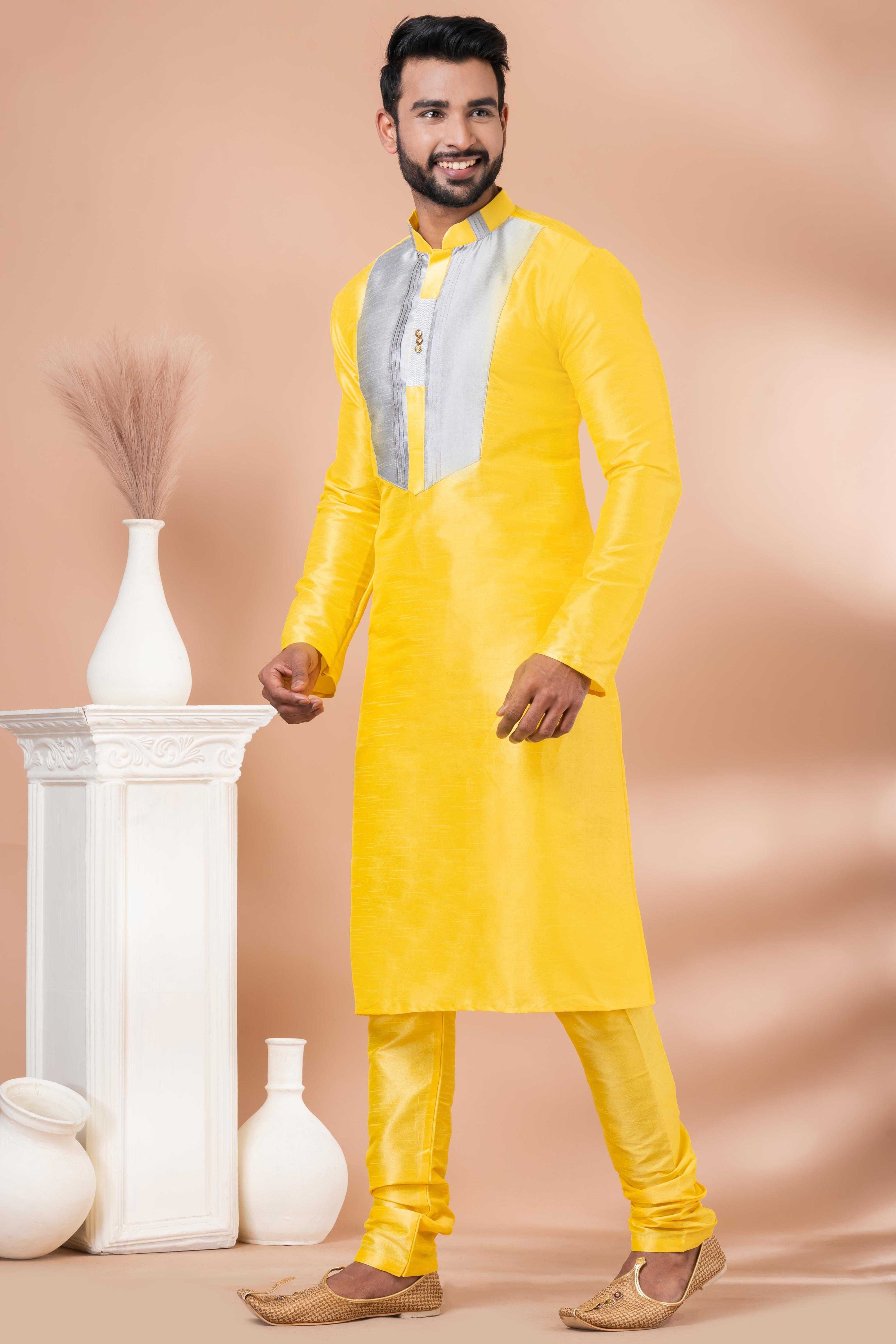 Ynf Banarasi Jacquard RIN223 3392A Mens Wear Wholesale Mens Kurtas Mens Kurta Pyjama Men Wedding kurta Manufacturer