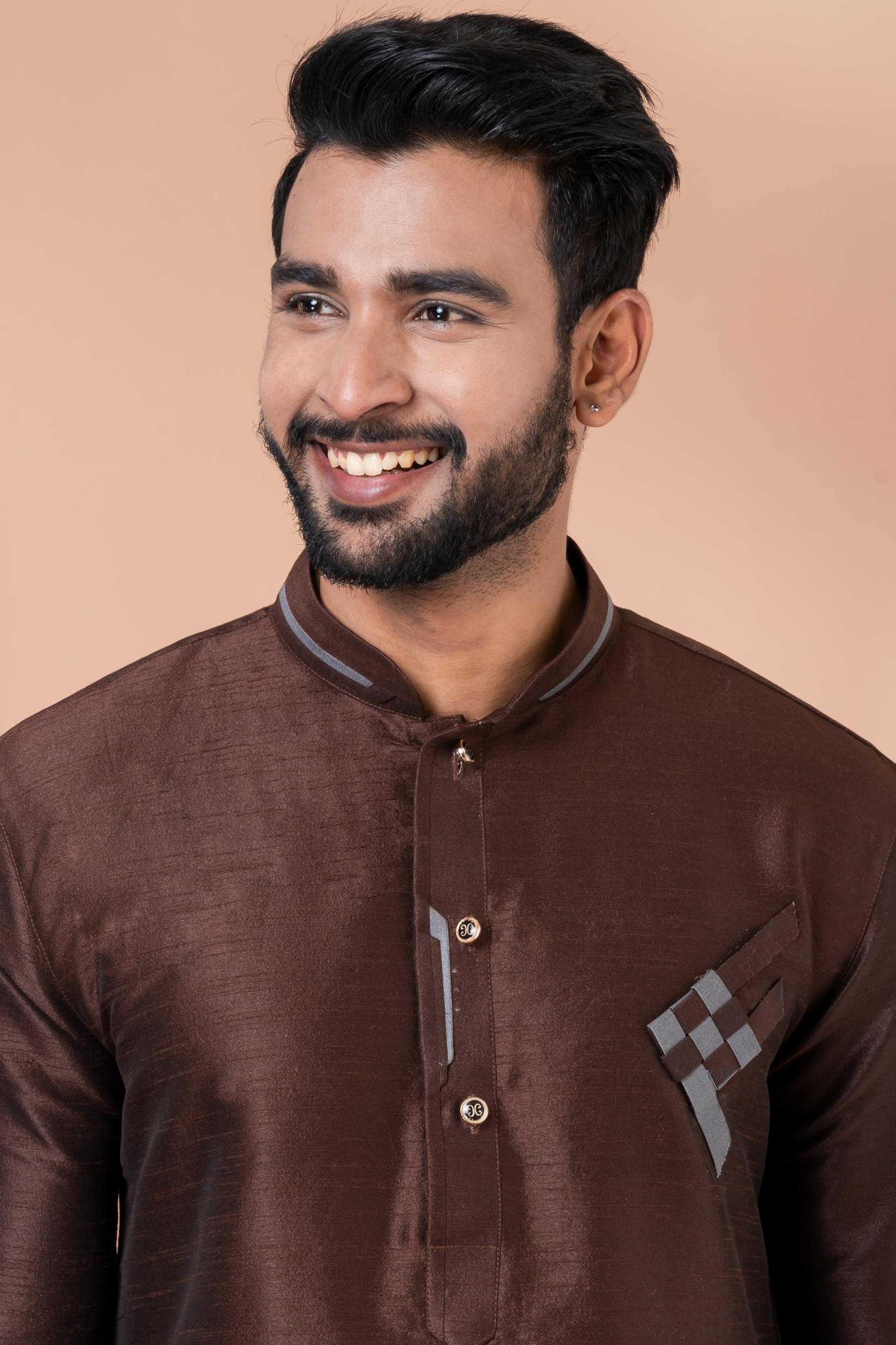 Ynf Banarasi Jacquard RIN223 3394C Mens Wear Wholesale Mens Kurtas Mens Kurta Pyjama Men Wedding kurta Manufacturer