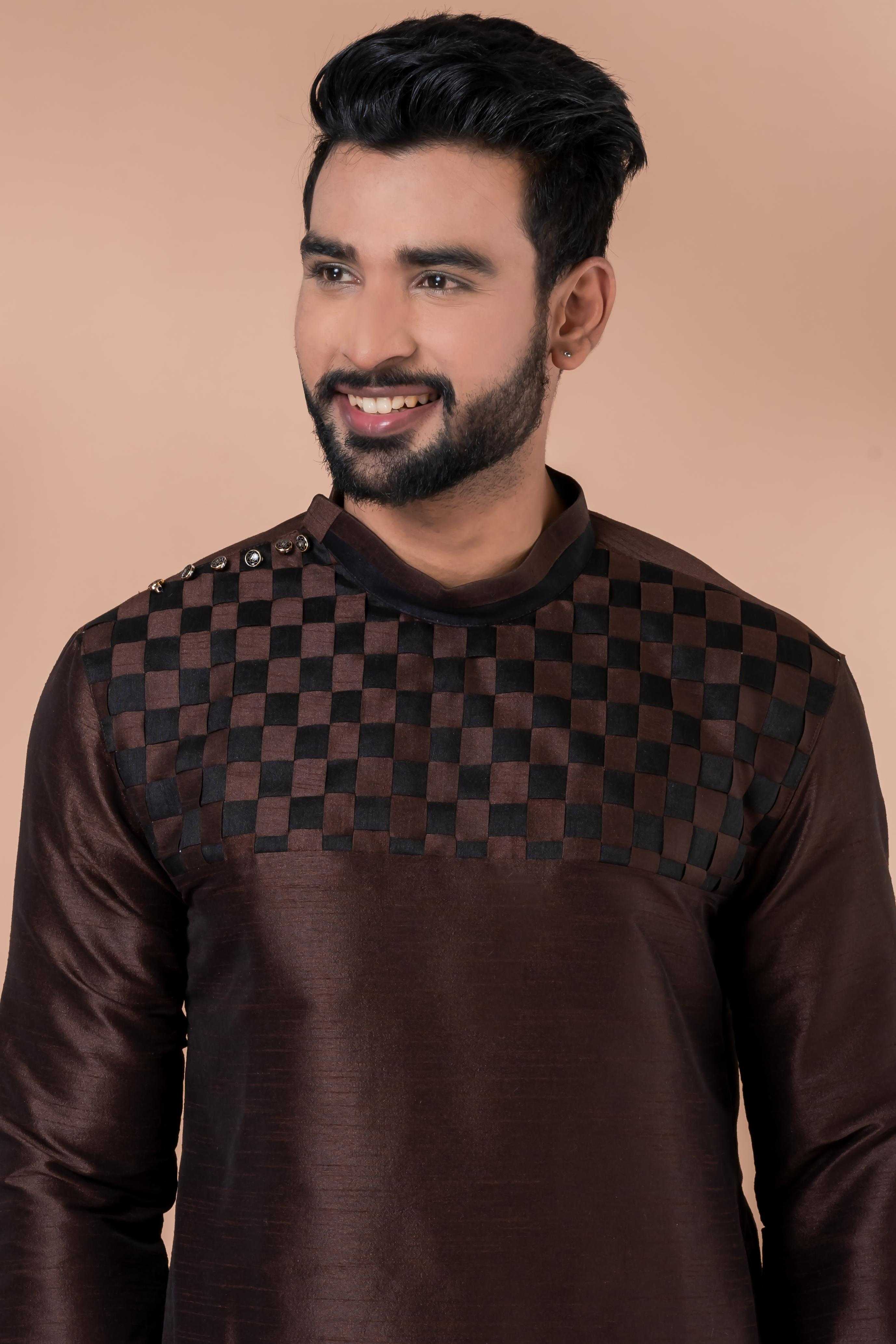 Ynf Banarasi Jacquard RIN223 3397A Mens Wear Wholesale Mens Kurtas Mens Kurta Pyjama Men Wedding kurta Manufacturer