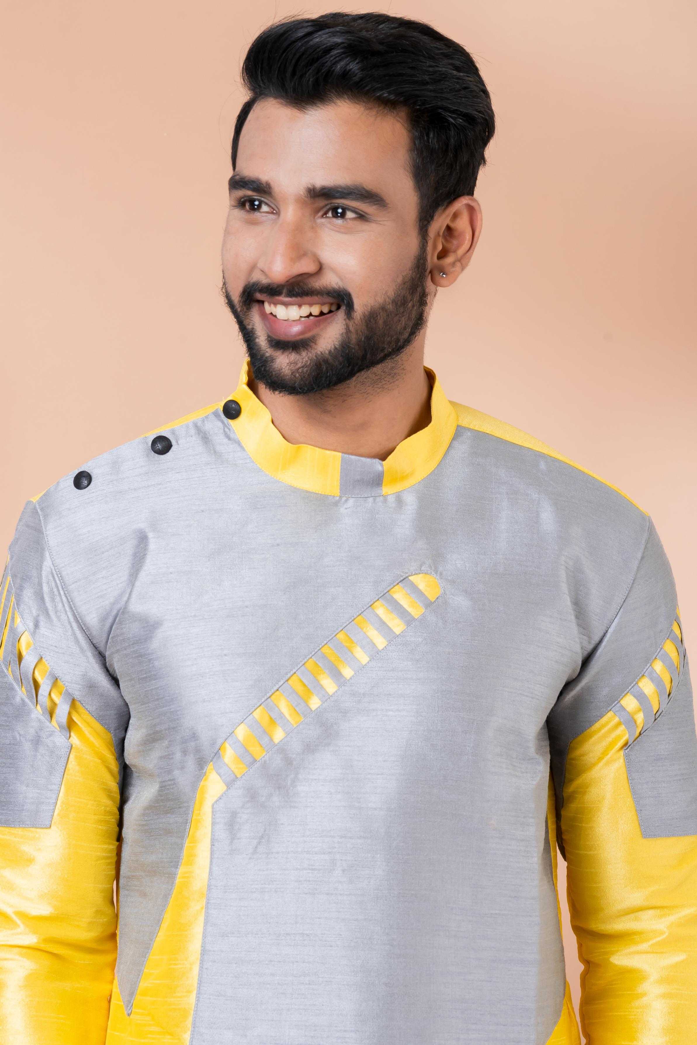 Ynf Banarasi Jacquard RIN223 3407A Mens Wear Wholesale Mens Kurtas Mens Kurta Pyjama Men Wedding kurta Manufacturer