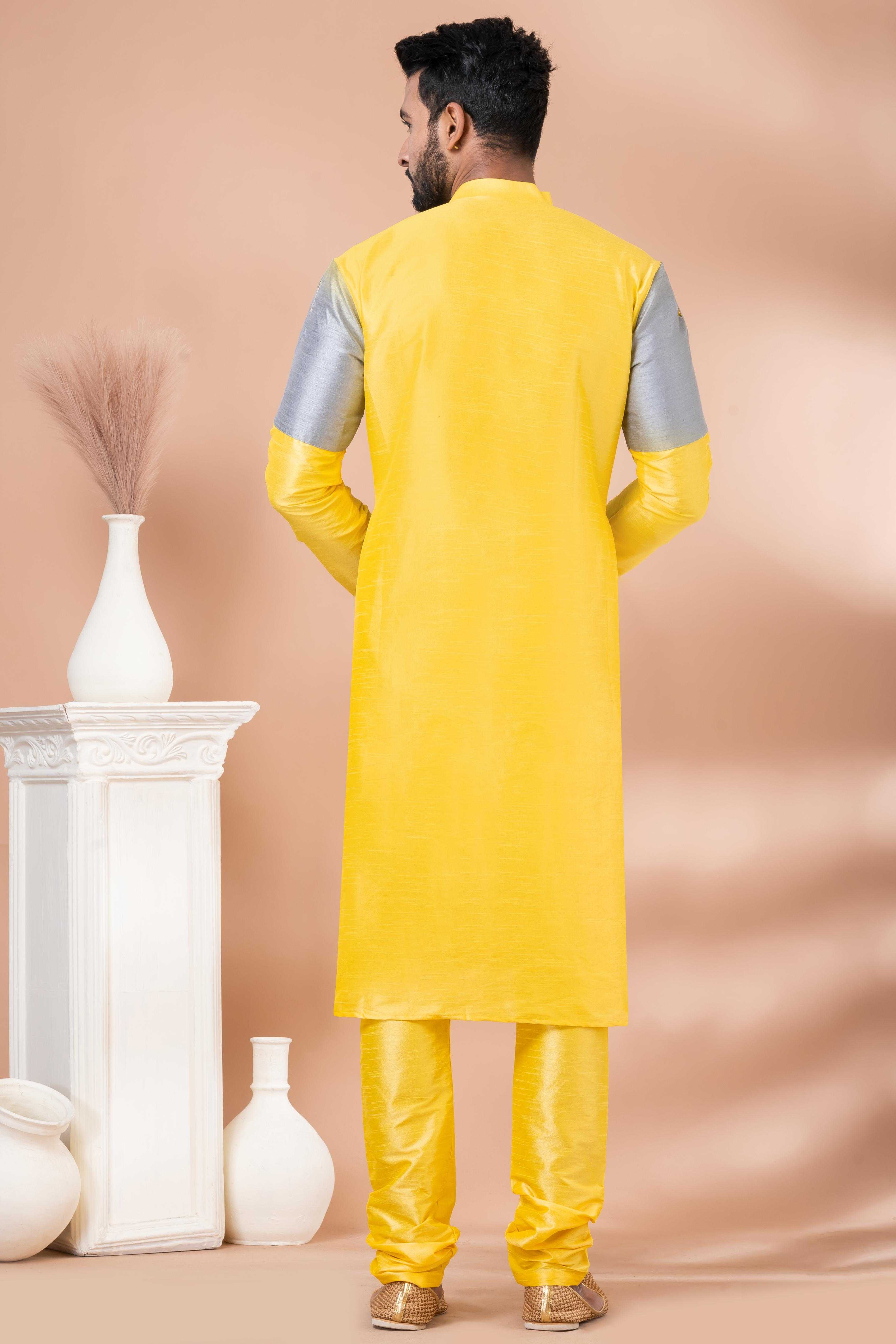 Ynf Banarasi Jacquard RIN223 3407A Mens Wear Wholesale Mens Kurtas Mens Kurta Pyjama Men Wedding kurta Manufacturer