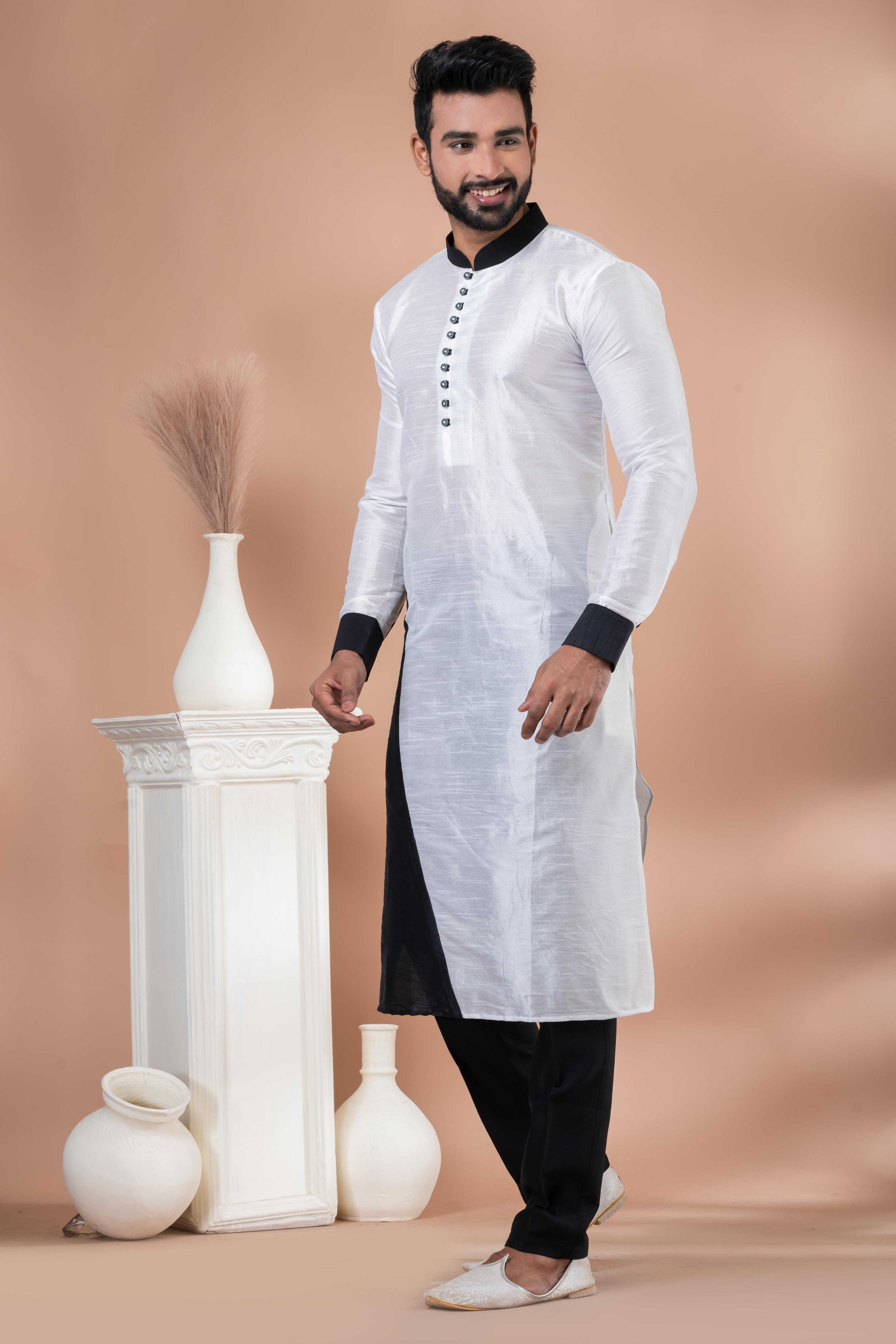 Ynf Banarasi Jacquard RIN223 3416B Mens Wear Festive Collections Wholesale Mens Kurtas Mens Kurta Pyjama Onam Collections Manufacturer