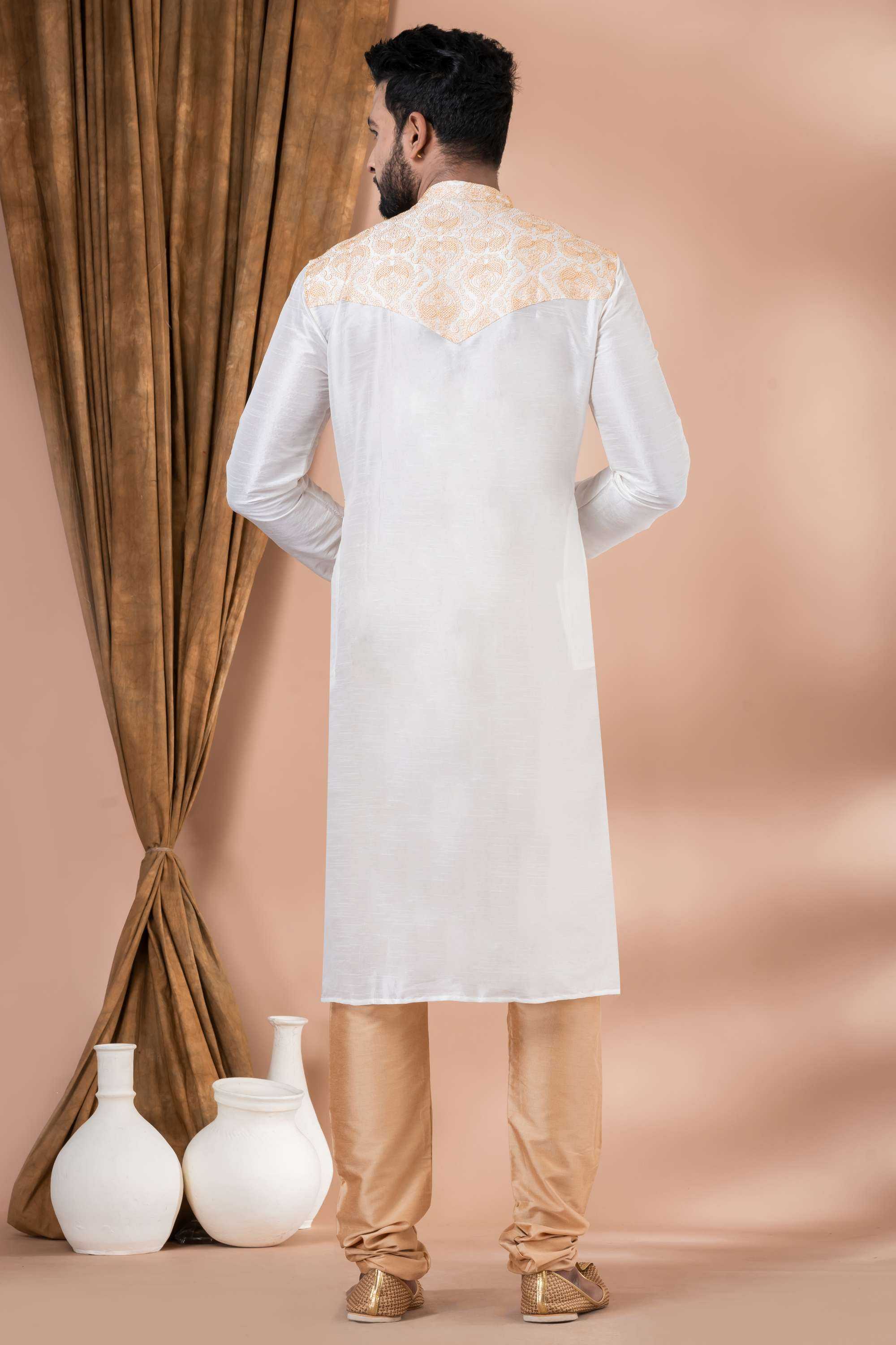 Ynf Banarasi Jacquard RIN223 3427B Mens Wear Wholesale Mens Kurtas Mens Kurta Pyjama Men Wedding kurta Manufacturer
