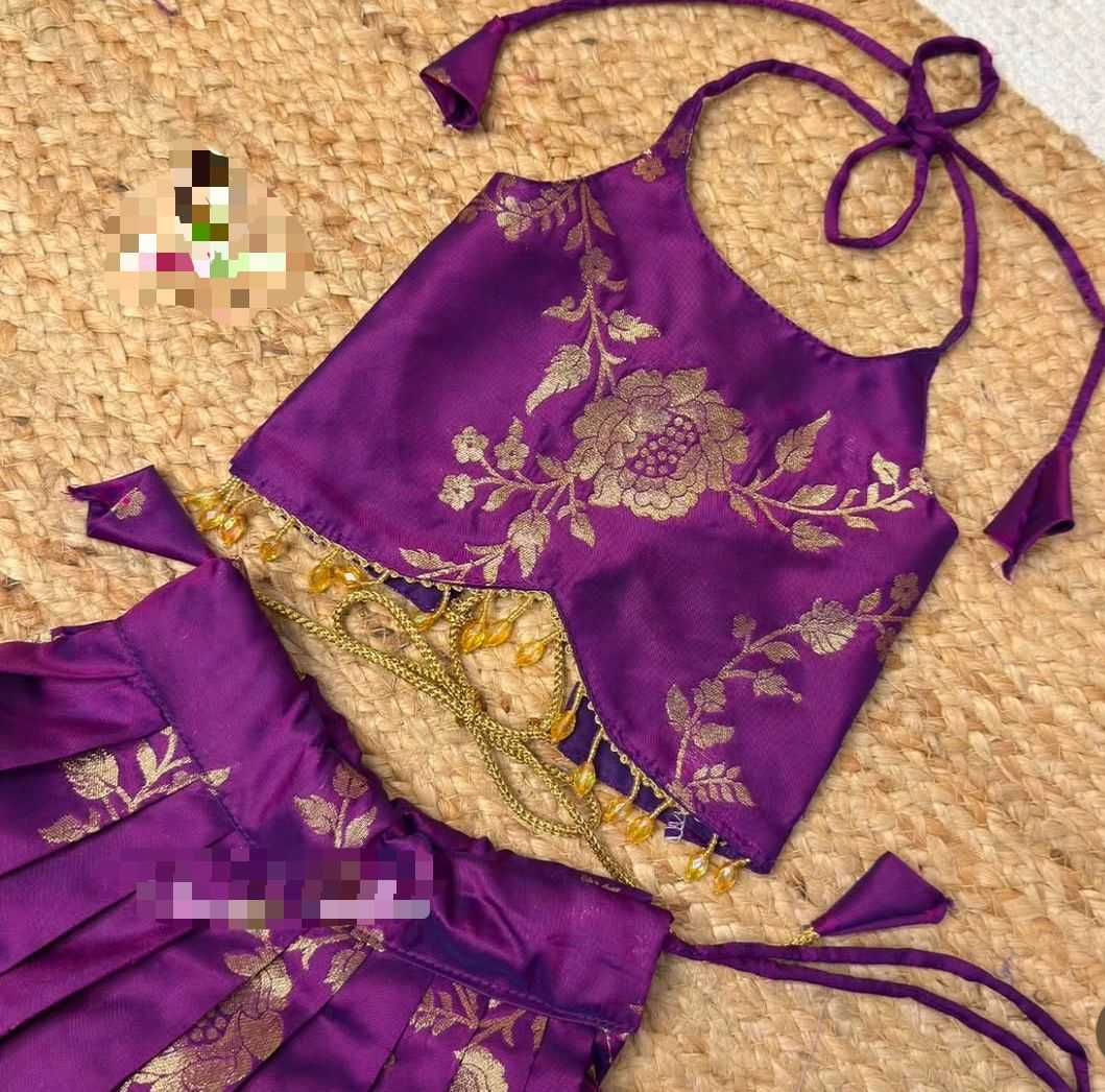 Ynf Banarasi Soft Silk KESH493 304 Kids Wear Wholesale Kids Lehenga Kids Lehenga Choli Baby Girl Lehenga Manufacturer