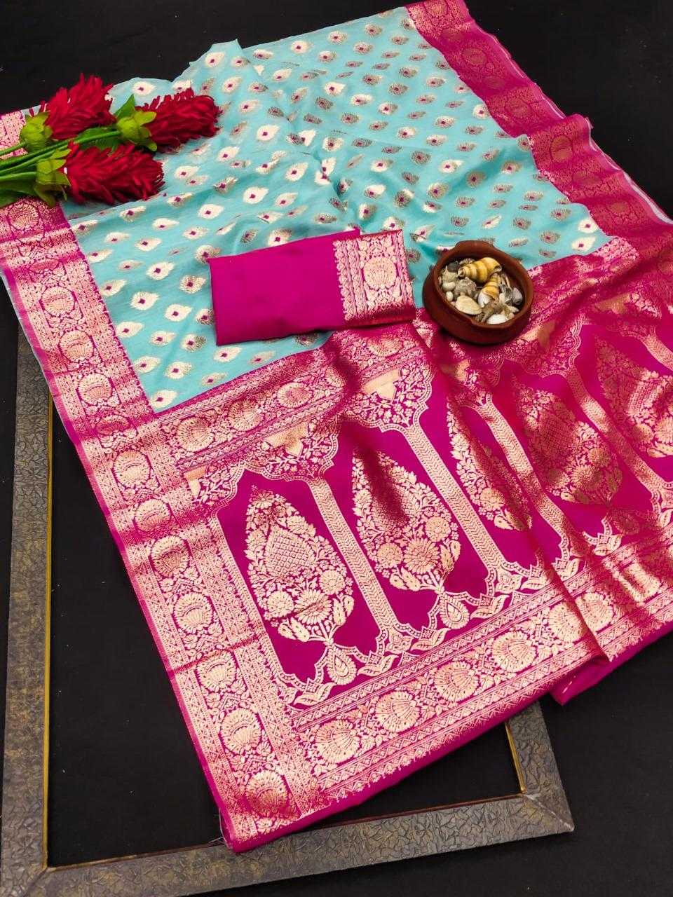 Ynf Banarasi Soft Silk RIN113 DW-LENEN BUTTI Silk Sarees Wedding Collections Festive Collections Wholesale Banarasi Silk Sarees Soft Silk Sarees Silk Sarees For Weddings Manufacturer