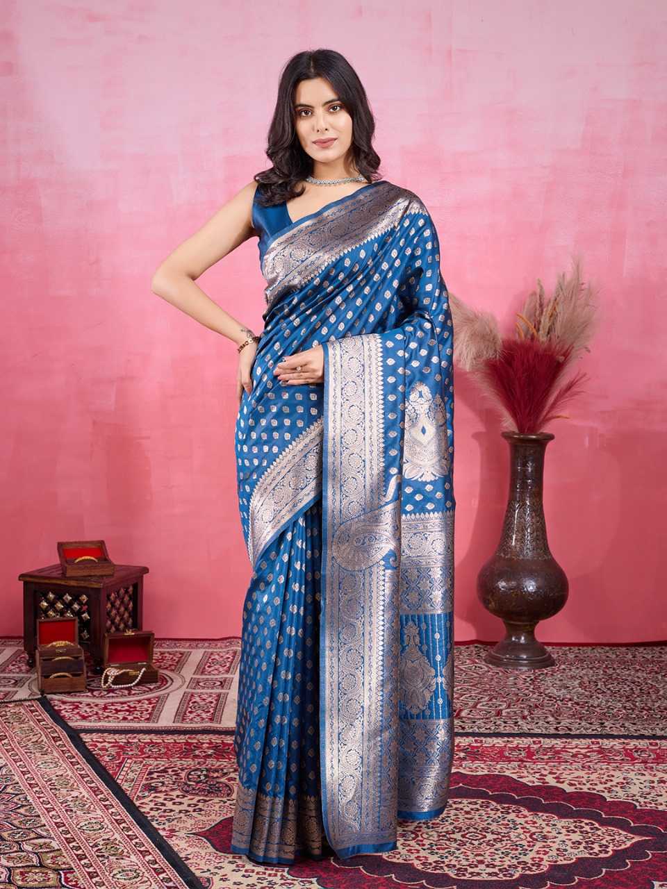 Ynf Banarasi Soft Silk RIN113 TILAK Silk Sarees Wedding Collections Festive Collections Wholesale Banarasi Silk Sarees Soft Silk Sarees Designer Silk Sarees Manufacturer