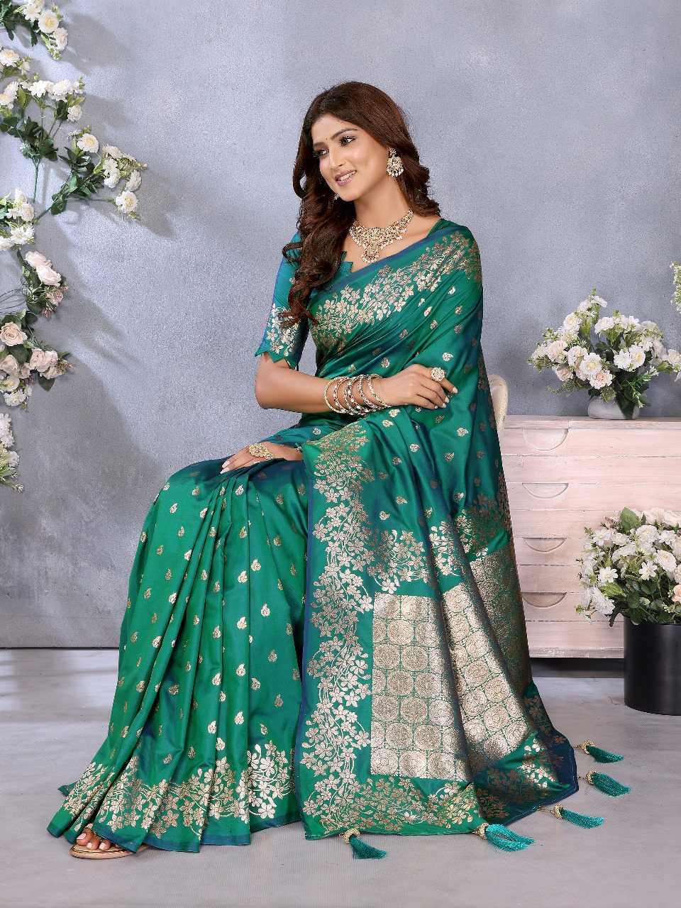 Ynf Banarasi Soft Silk RIN144 Kesar Silk Sarees Wedding Collections Festive Collections Wholesale Banarasi Silk Sarees Designer Silk Sarees Silk Sarees For Weddings Manufacturer