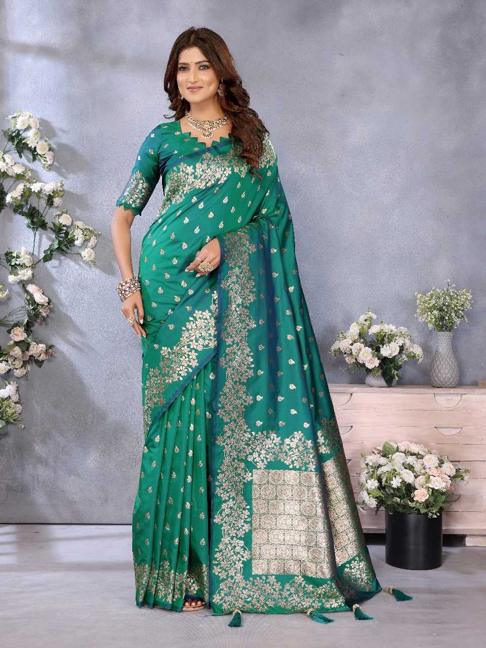 Ynf Banarasi Soft Silk RIN144 Kesar Silk Sarees Wedding Collections Festive Collections Wholesale Banarasi Silk Sarees Designer Silk Sarees Silk Sarees For Weddings Manufacturer