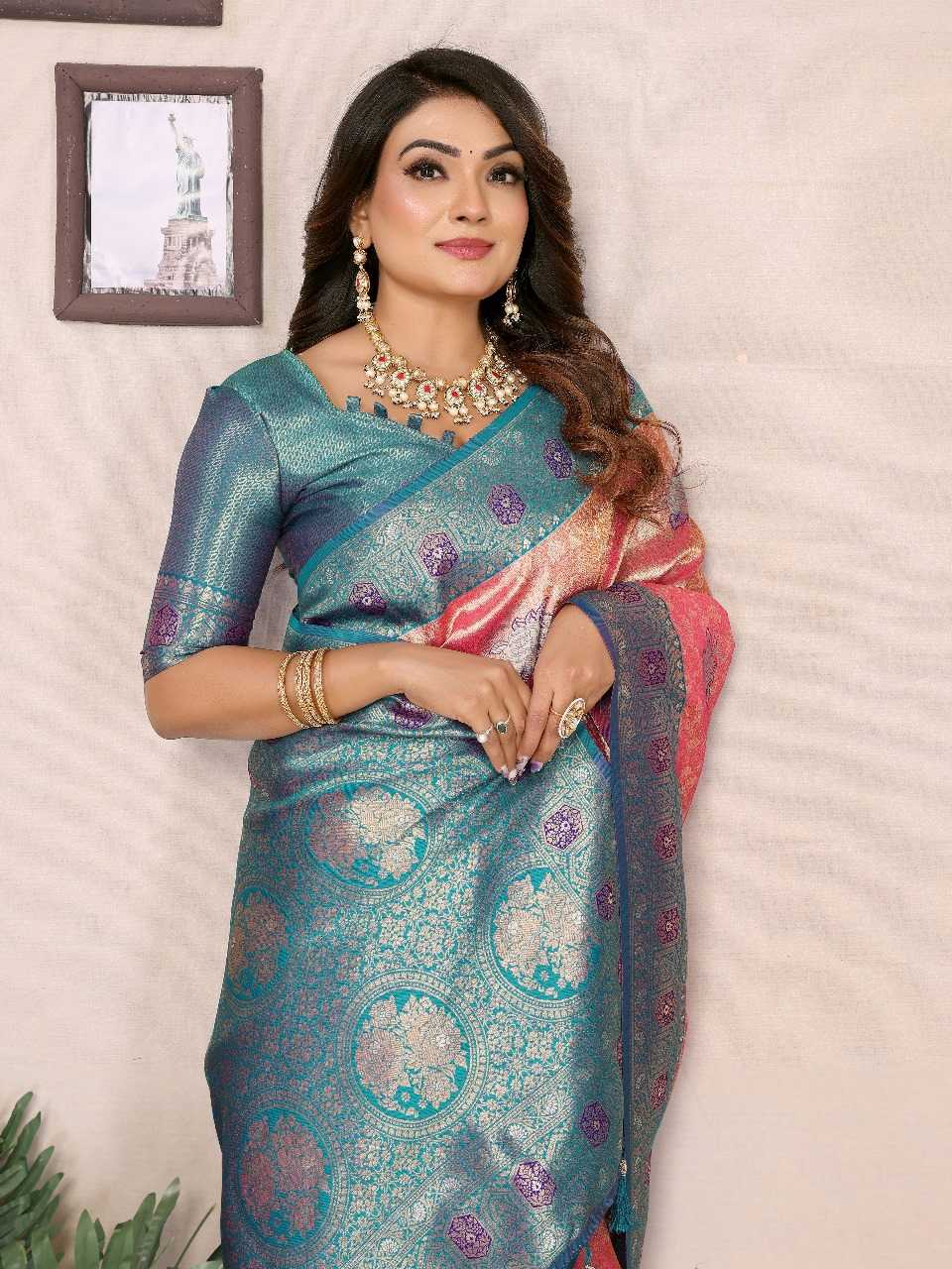 Ynf Banarasi Soft Silk RIN144 Saroz Silk Sarees Wedding Collections Festive Collections Wholesale Banarasi Silk Sarees Paithani Sarees Designer Silk Sarees Manufacturer
