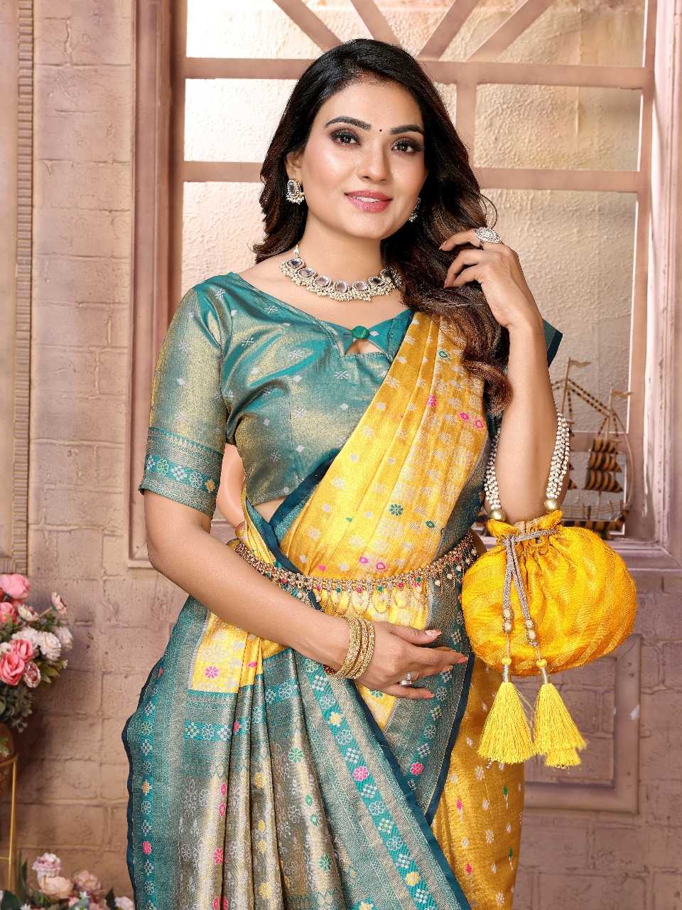 Ynf Banarasi Soft Silk RIN144 Tarveni Silk Sarees Wedding Collections Festive Collections Wholesale Banarasi Silk Sarees Patola Sarees Designer Silk Sarees Manufacturer