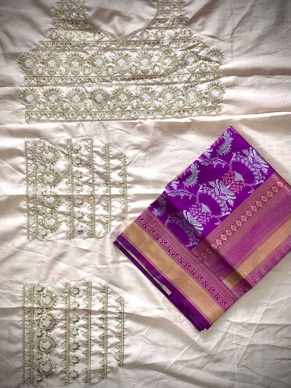 Ynf Banarasi Soft Silk RIN188 Roopam8 Sarees Wedding Collections Festive Collections Wholesale Embroidered Sarees Silk Sarees Sarees With Blouse Manufacturer