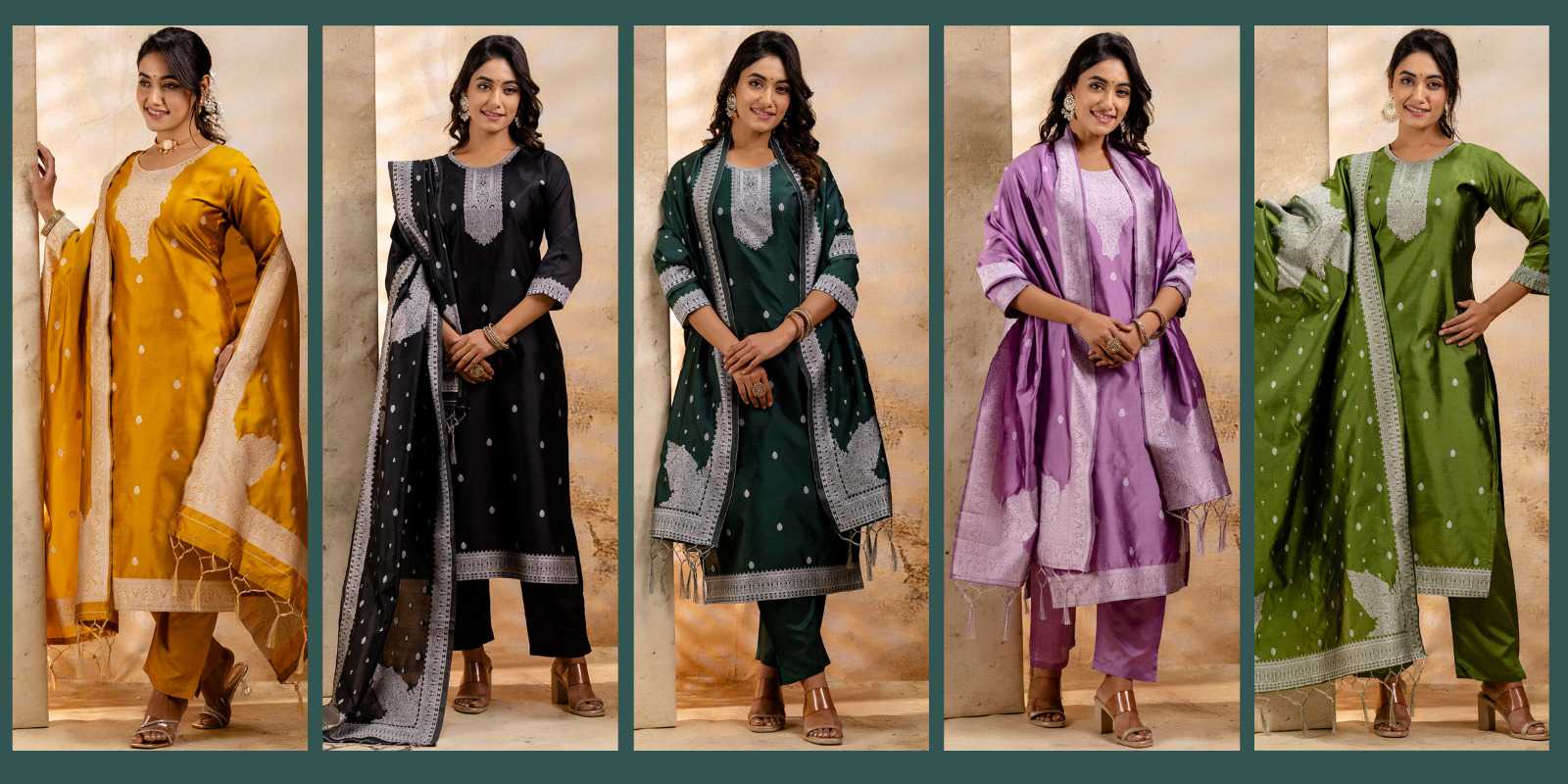 Ynf Banarasi Soft Silk RIN190 Vairaj Setwise Collections Wholesale Dresses & Suits Catalogs Manufacturer
