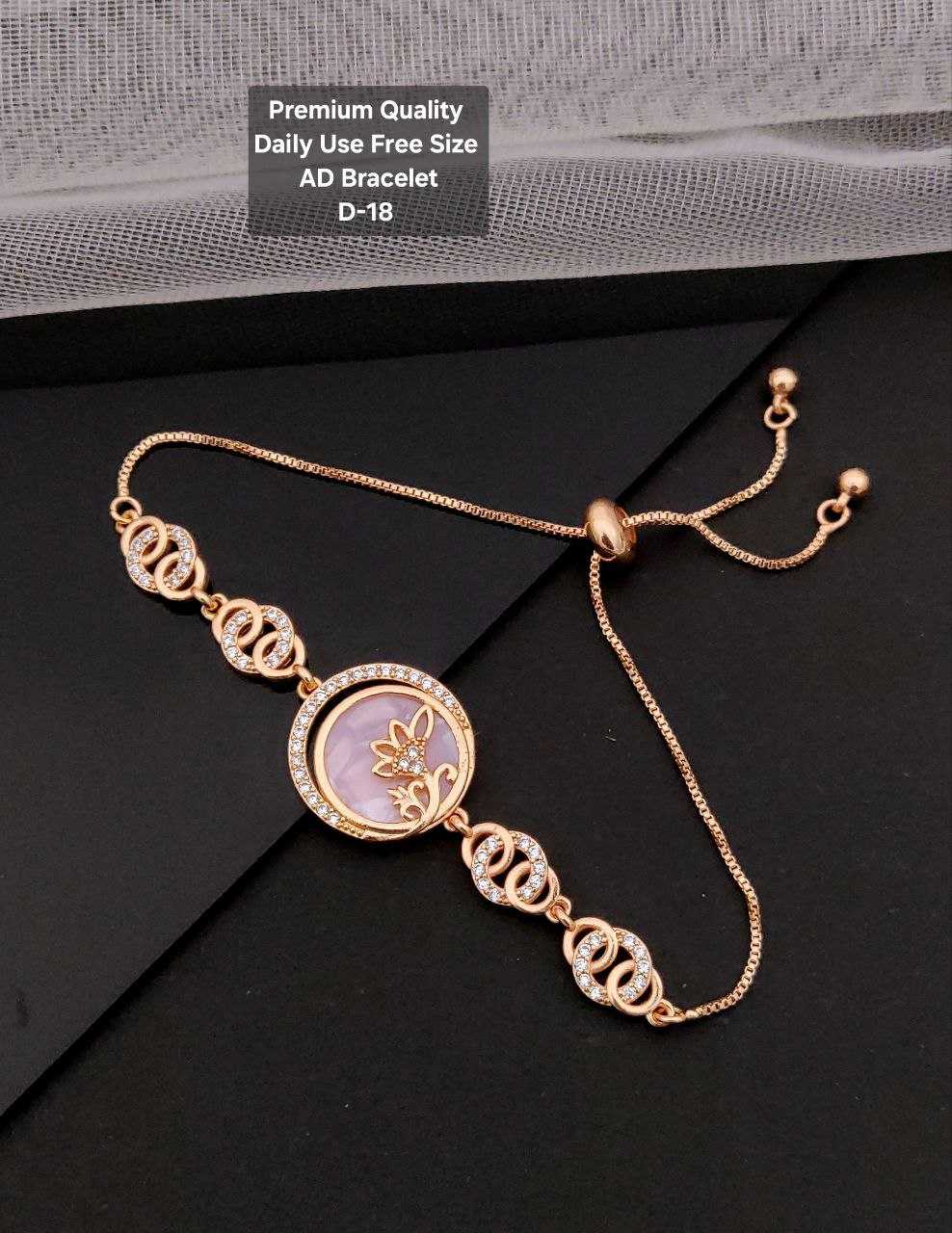 Ynf Brass KESH193 Womens Jewellery Wholesale AD Diamond Bracelet Brass Gold Bangles Golden Bracelet Manufacturer