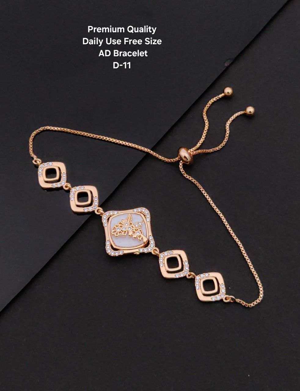 Ynf Brass KESH193 Womens Jewellery Wholesale AD Diamond Bracelet Brass Gold Bangles Golden Bracelet Manufacturer