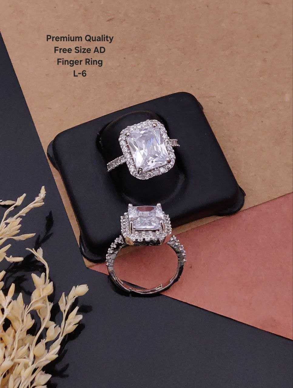 Ynf Brass KESH193 Womens Jewellery Wholesale Diamond Rings AD Diamond Rings Antique Ring Manufacturer