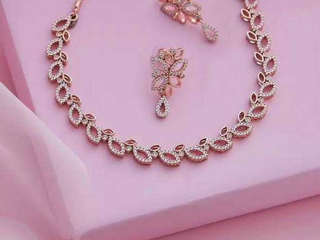 Ynf Brass KESH483 Womens Jewellery Wholesale AD Diamond Necklace Necklaces Set Antique Necklaces Set Manufacturer