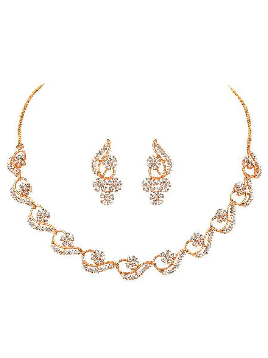 Ynf Brass KESH483 Womens Jewellery Wholesale AD Diamond Necklace Necklaces Set Fashion Necklace Manufacturer