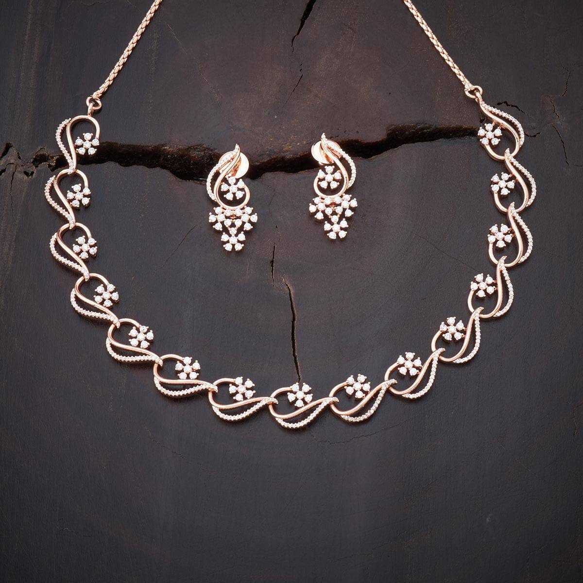 Ynf Brass KESH483 Womens Jewellery Wholesale AD Diamond Necklace Necklaces Set Fashion Necklace Manufacturer