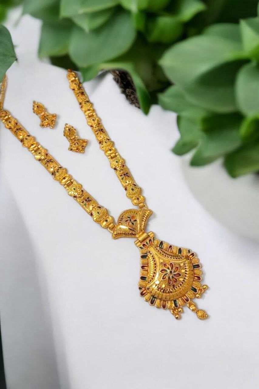 Ynf Brass KESH483 Womens Jewellery Wholesale Long Sets Necklaces Set Golden Necklace Set Manufacturer