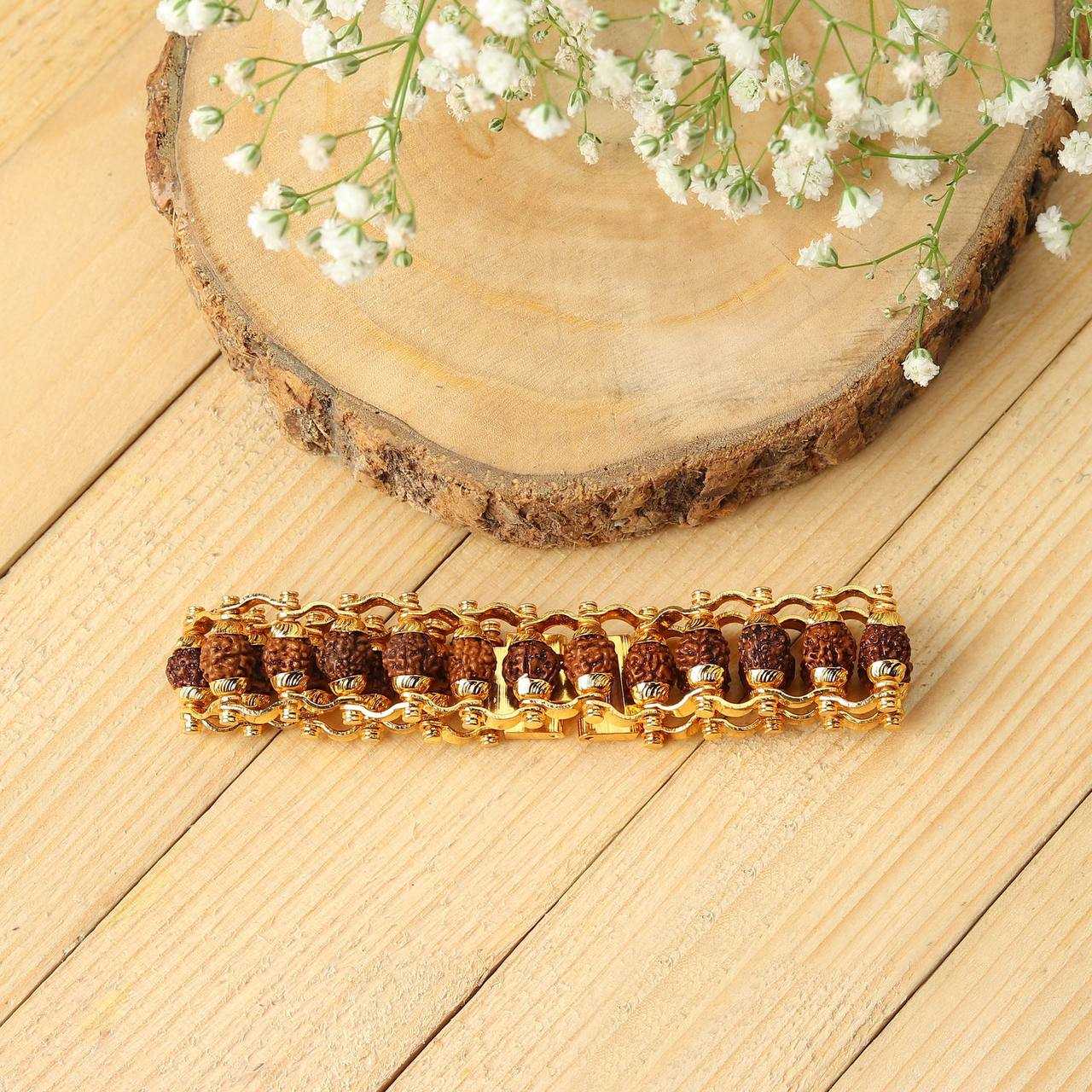 Ynf Brass Mens Jewellery Wholesale Bracelets Rudraksh Bracelets Rudraksha Bracelet Manufacturer