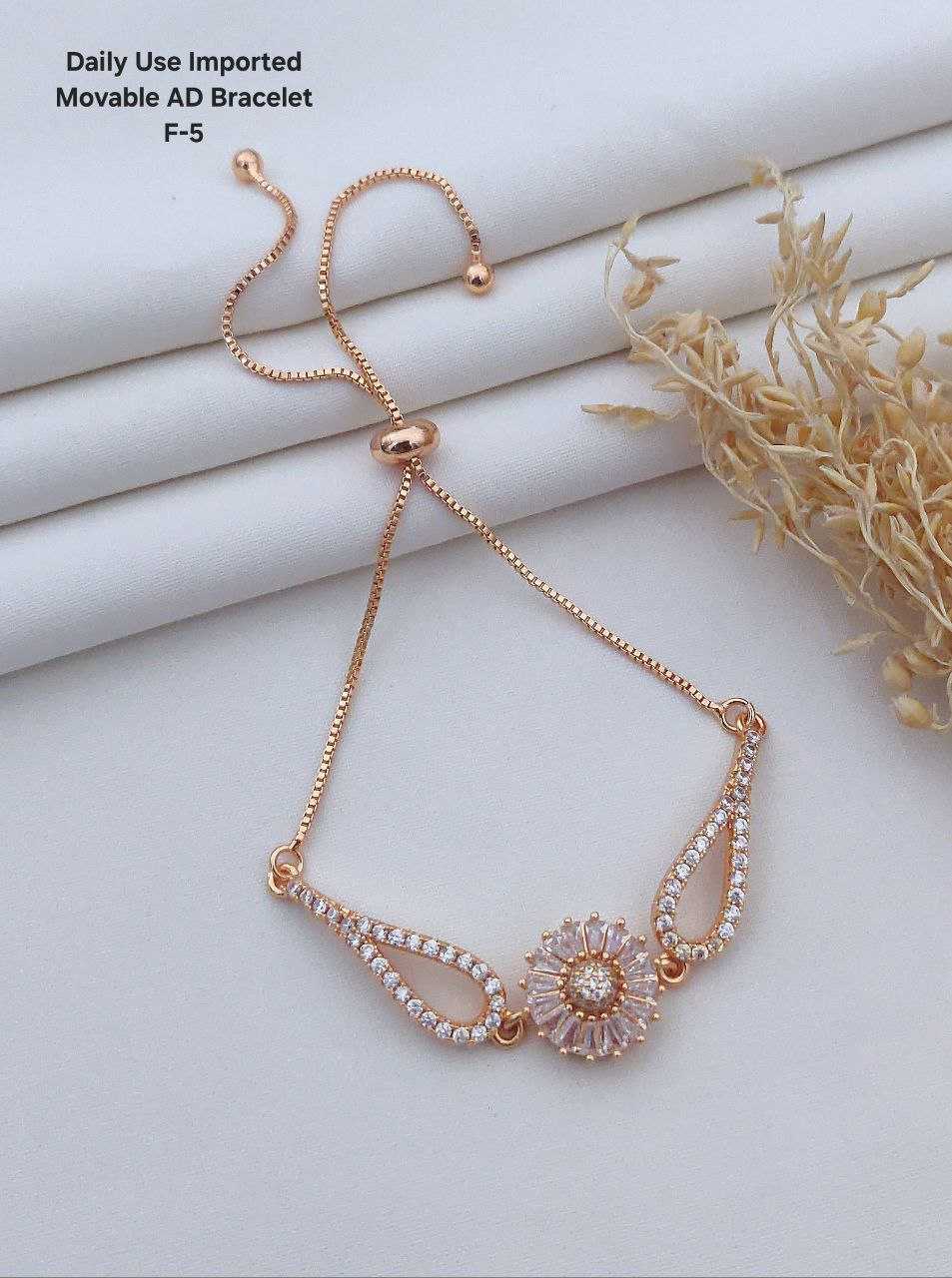 Ynf Brass Womens Jewellery Wholesale AD Diamond Bracelet Brass Gold Bangles Fashion Bracelets Manufacturer