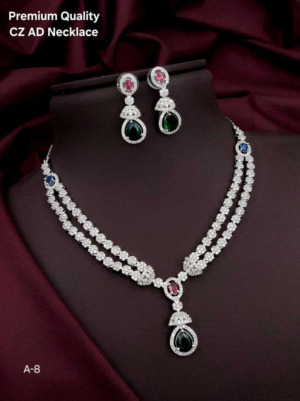 Ynf Brass Womens Jewellery Wholesale AD Diamond Necklace Necklaces Set Fashion Necklace Manufacturer