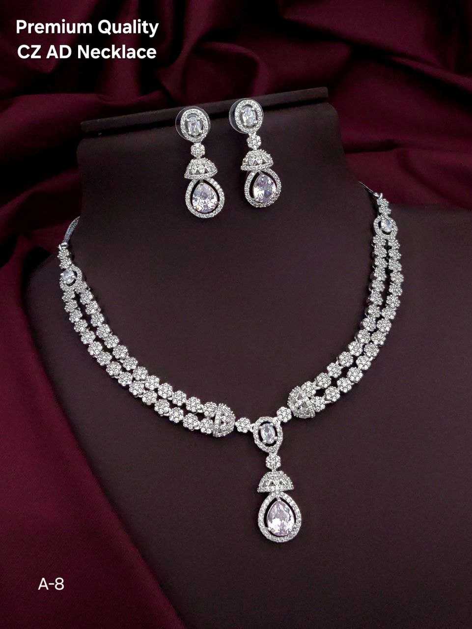 Ynf Brass Womens Jewellery Wholesale AD Diamond Necklace Necklaces Set Fashion Necklace Manufacturer