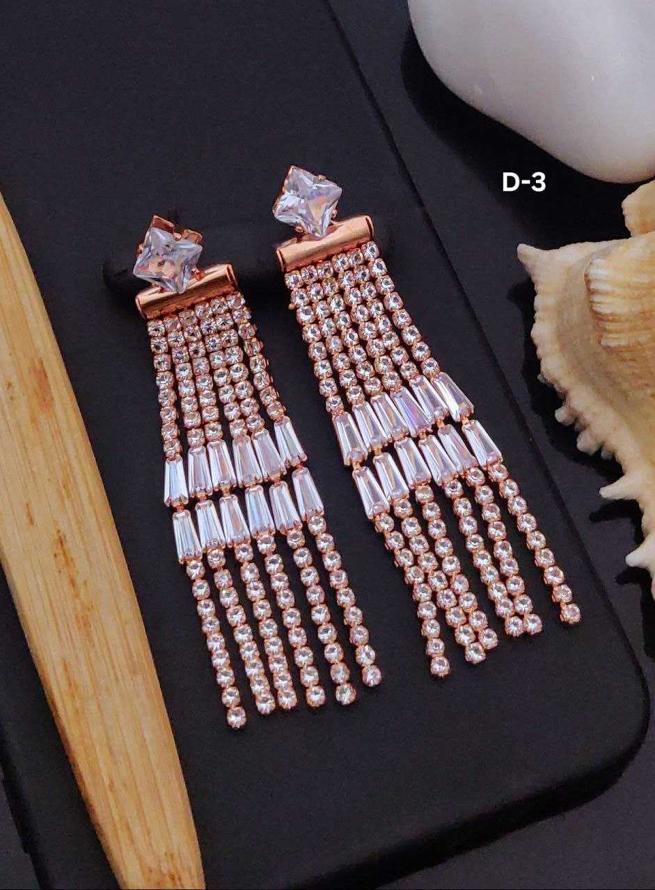 Ynf Brass Womens Jewellery Wholesale Fancy Earrings AD Diamond Earring Long Earrings Manufacturer