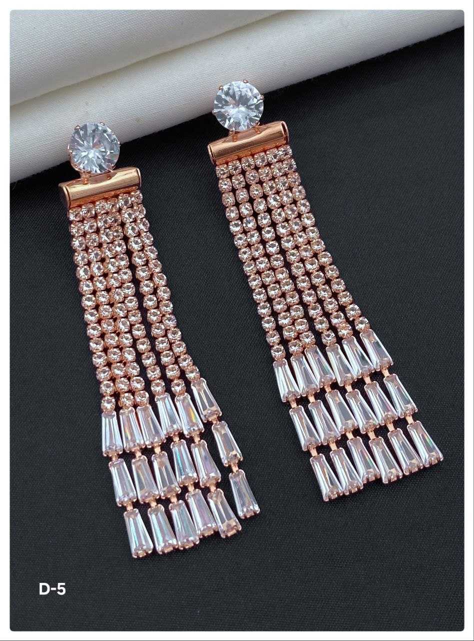 Ynf Brass Womens Jewellery Wholesale Fancy Earrings AD Diamond Earring Long Earrings Manufacturer