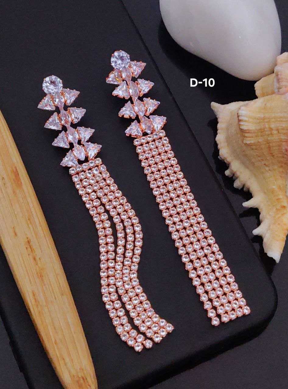 Ynf Brass Womens Jewellery Wholesale Fancy Earrings AD Diamond Earring Long Earrings Manufacturer