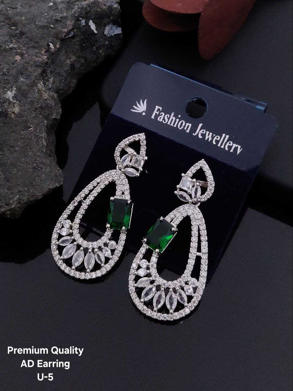 Ynf Brass Womens Jewellery Wholesale Fancy Earrings AD Diamond Earring Long Earrings Manufacturer